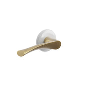 Emtek Stuttgart Lever Set with Ice White Porcelain Rosette