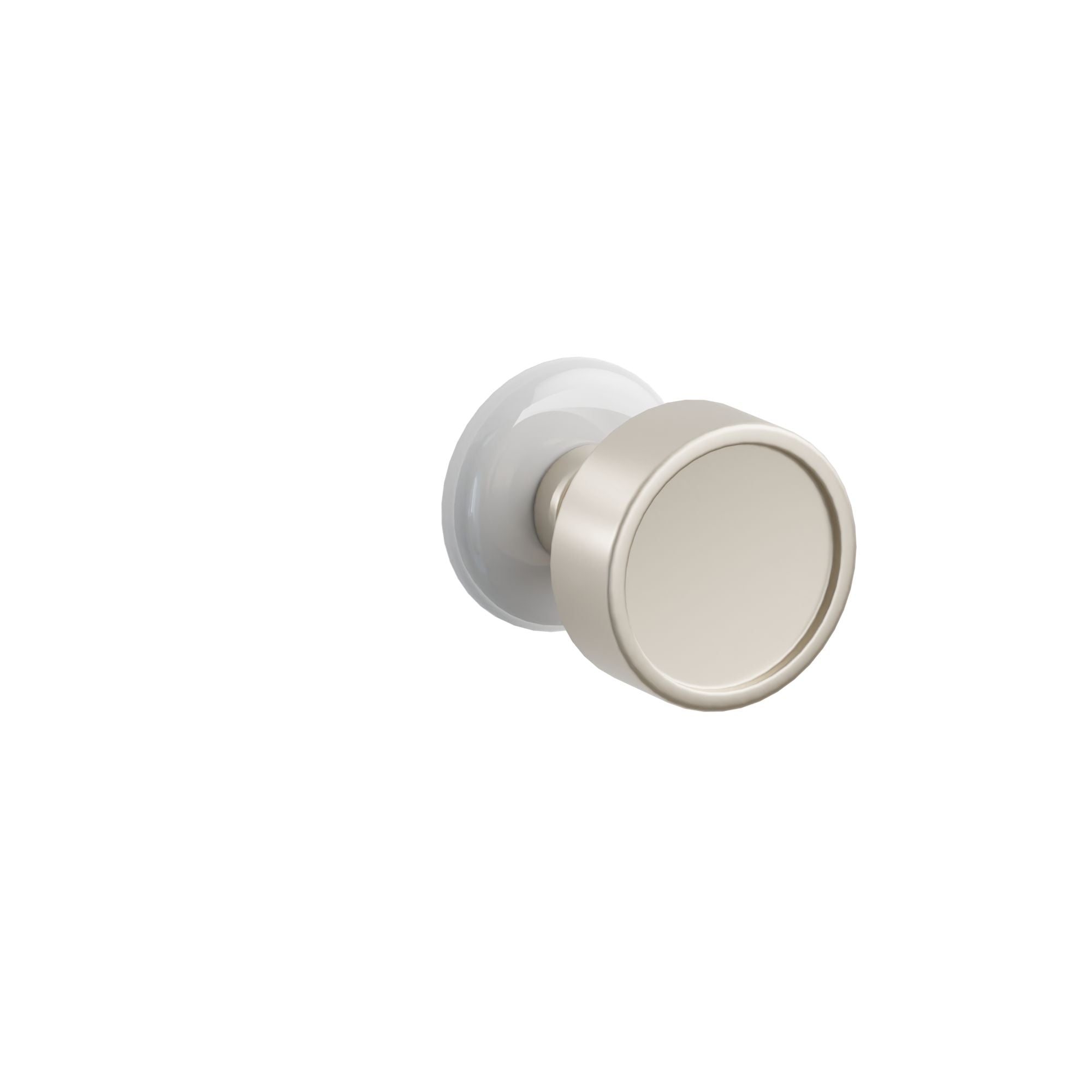 Emtek Verve Knob Set with Ice White Porcelain Rosette
