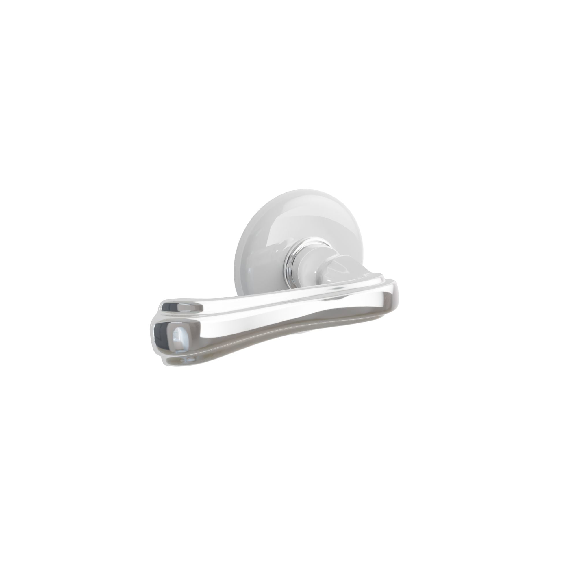 Emtek Triton Lever Set with Ice White Porcelain Rosette