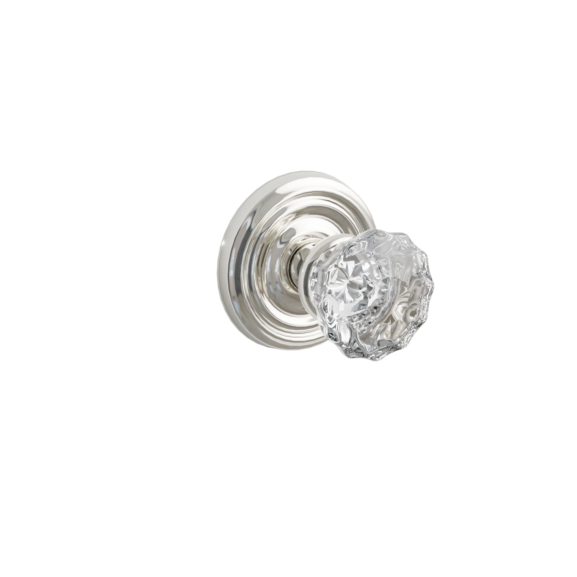 Emtek Concealed Fastener Astoria Glass Knob Set With Regular Rosette