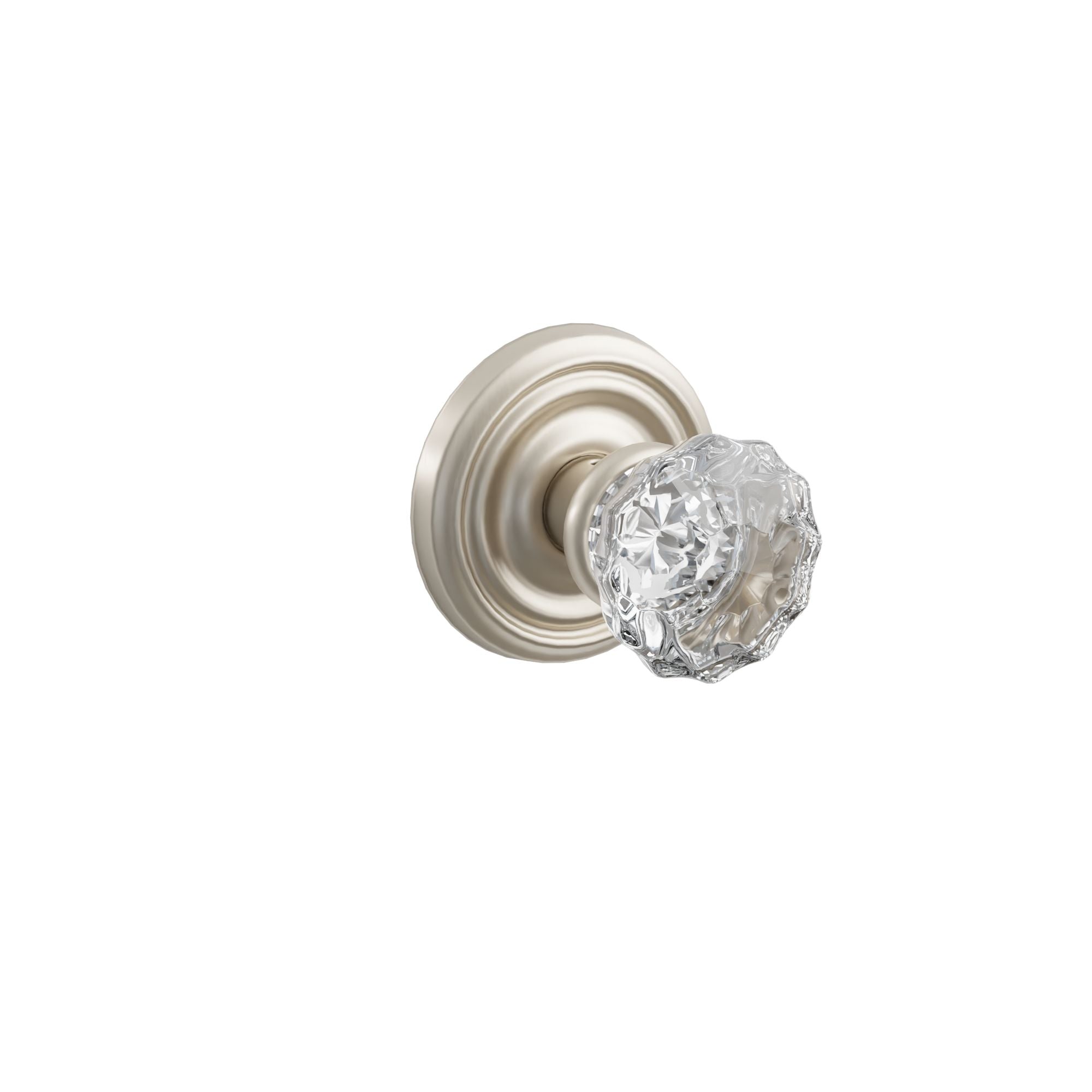 Emtek Concealed Fastener Astoria Glass Knob Set With Regular Rosette