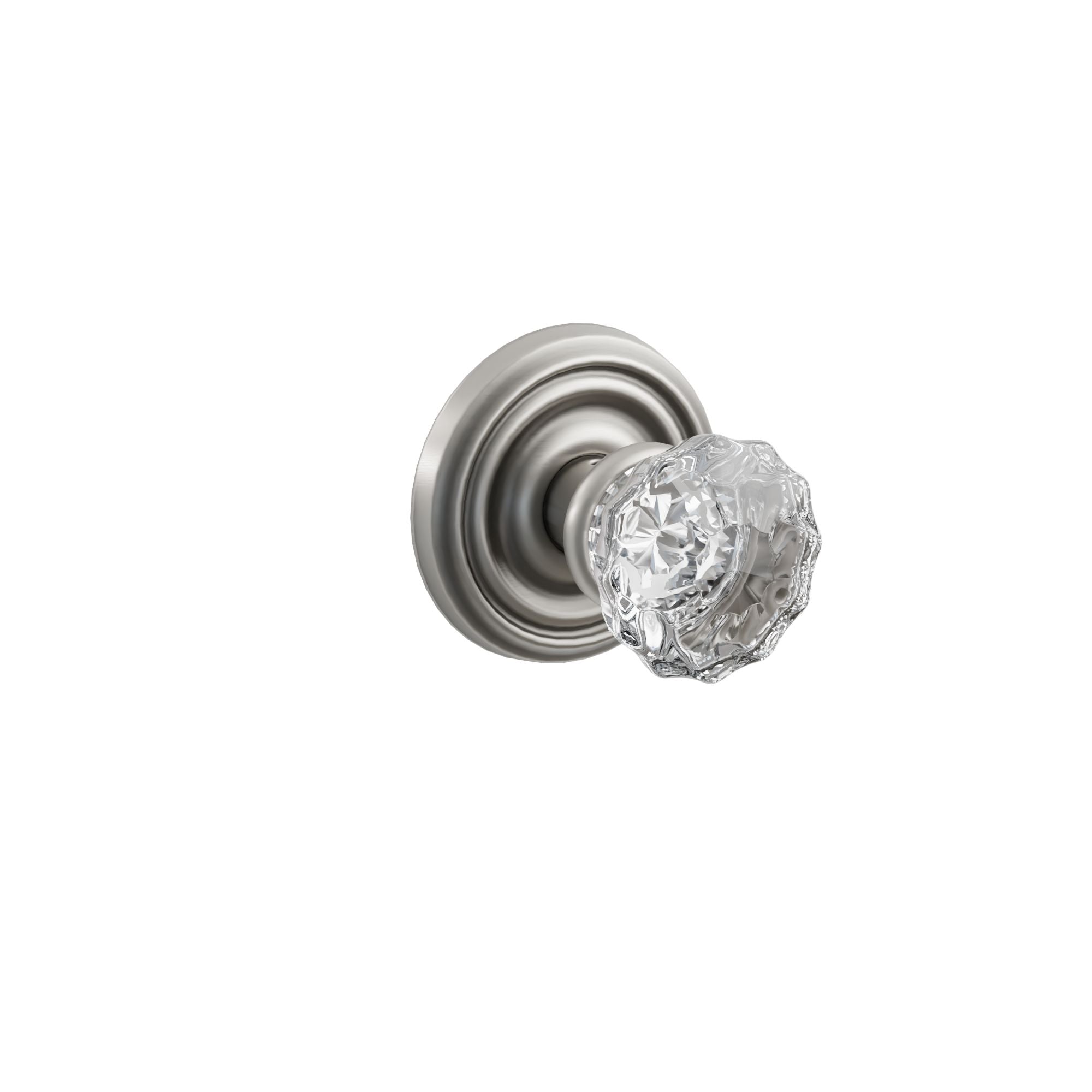 Emtek Concealed Fastener Astoria Glass Knob Set With Regular Rosette