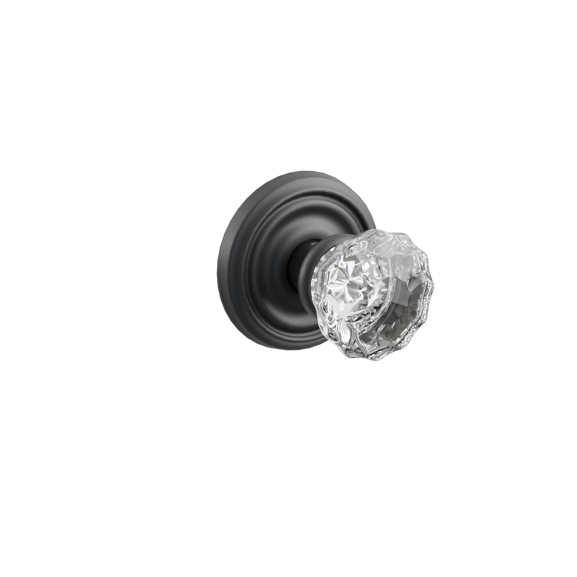 Emtek Concealed Fastener Astoria Glass Knob Set With Regular Rosette