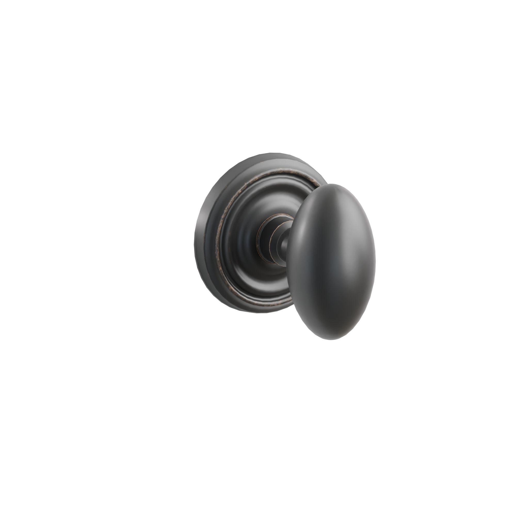 Emtek Concealed Fastener Egg Knob Set with Regular Rosette