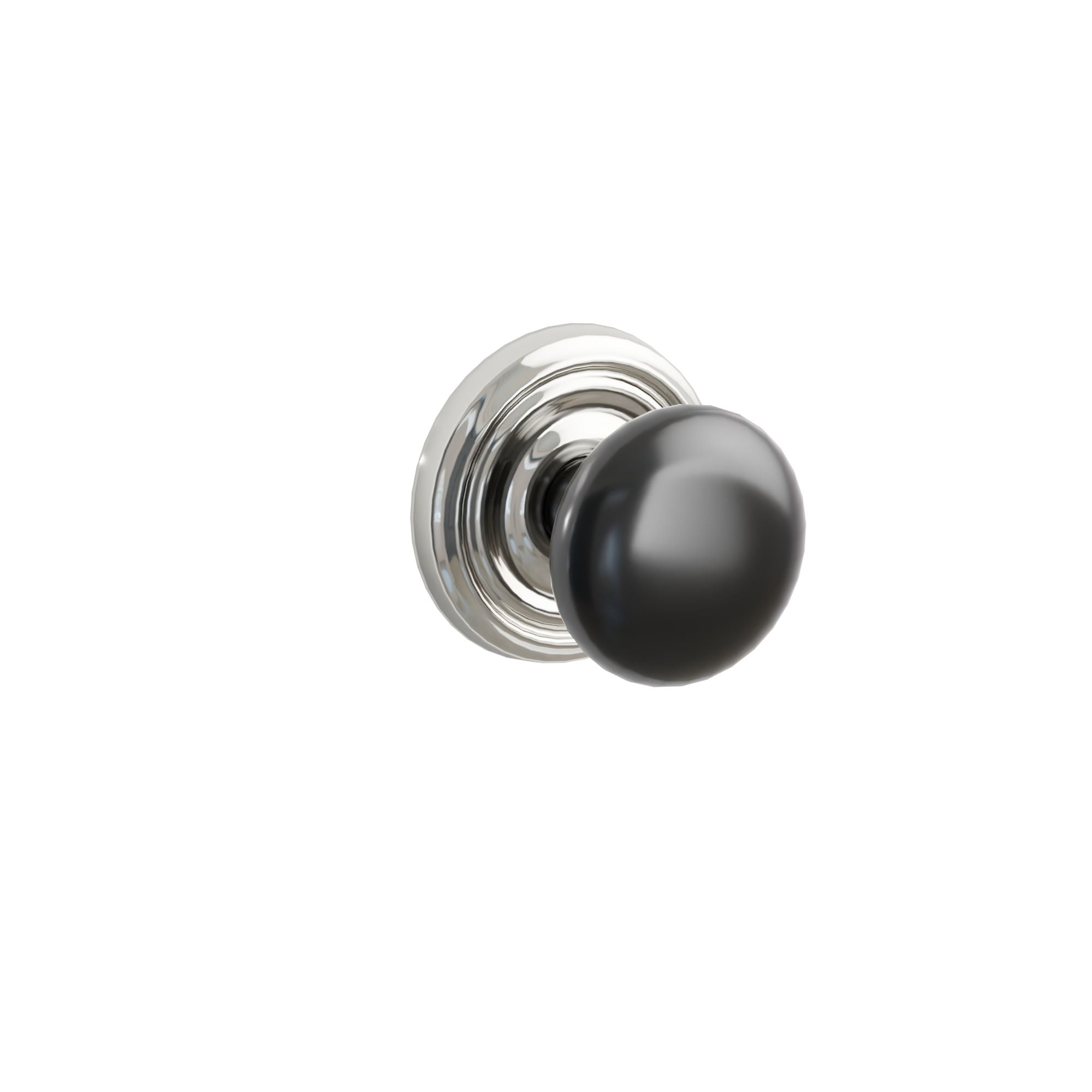 Emtek Ebony Porcelain Knob Set with Regular Rosette