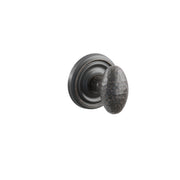 Emtek Hammered Egg Knob Set with Regular Rosette