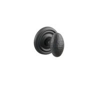 Emtek Concealed Fastener Hammered Egg Knob Set With Regular Rosette