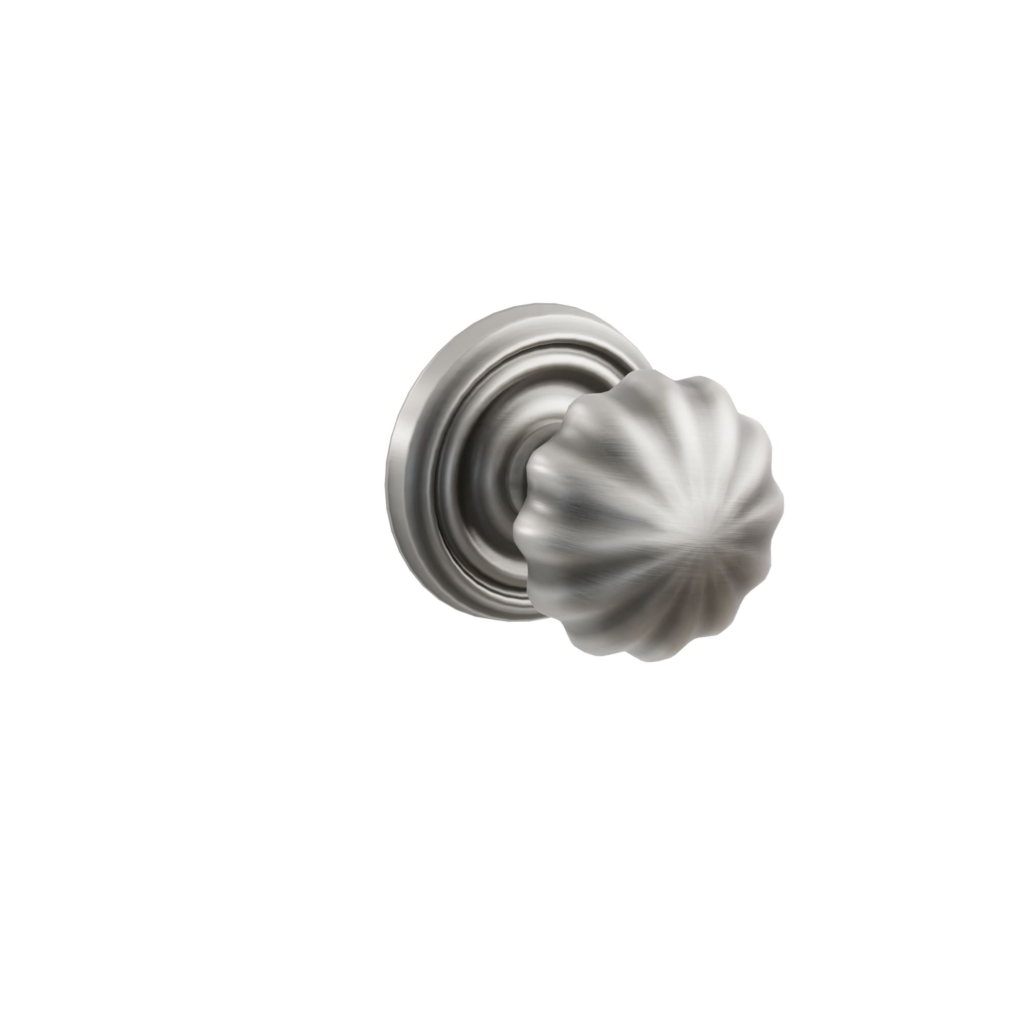 Emtek Concealed Fastener Melon Knob Set With Regular Rosette