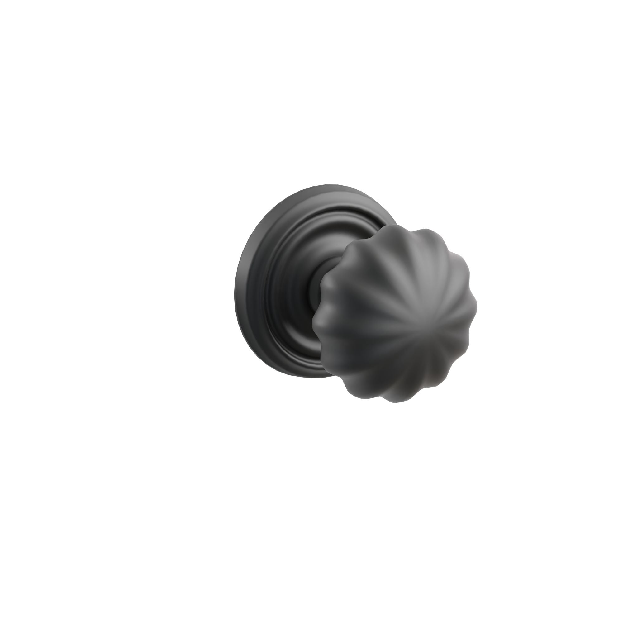 Emtek Concealed Fastener Melon Knob Set With Regular Rosette