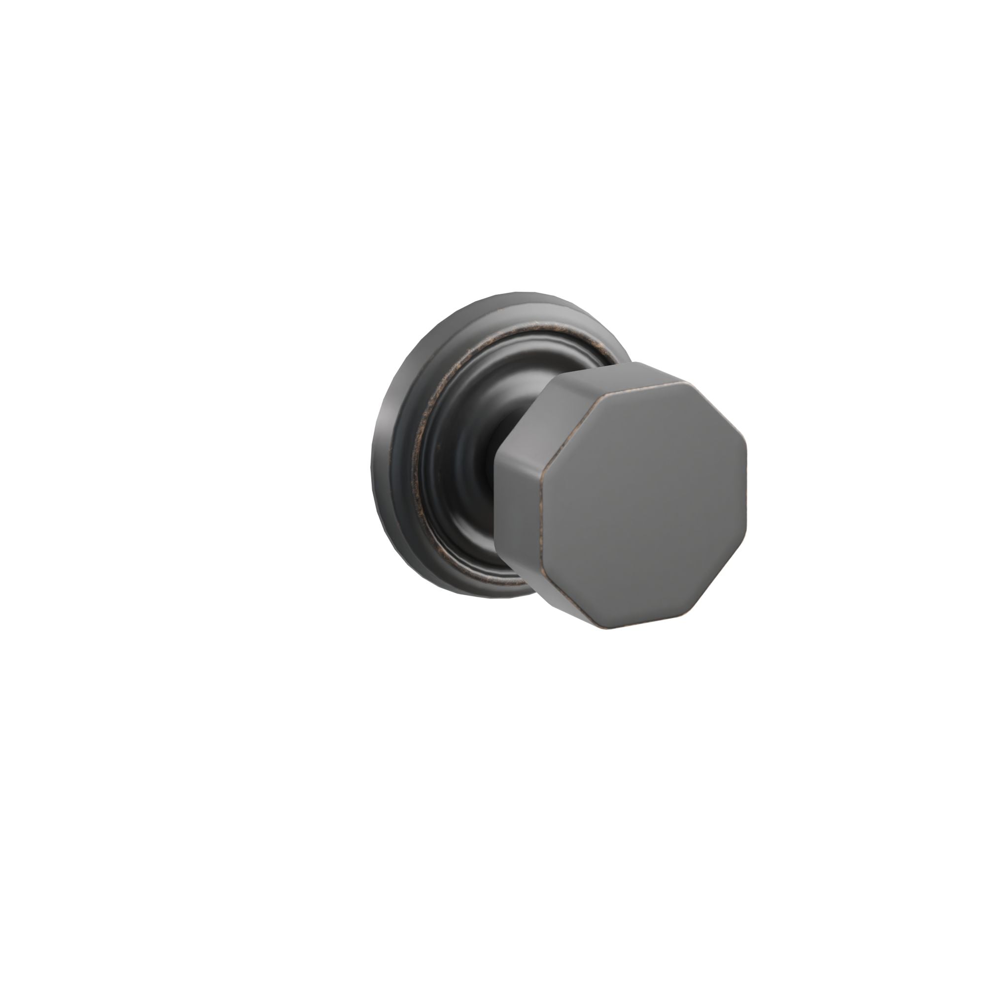 Emtek Concealed Fastener Octagon Knob Set With Regular Rosette