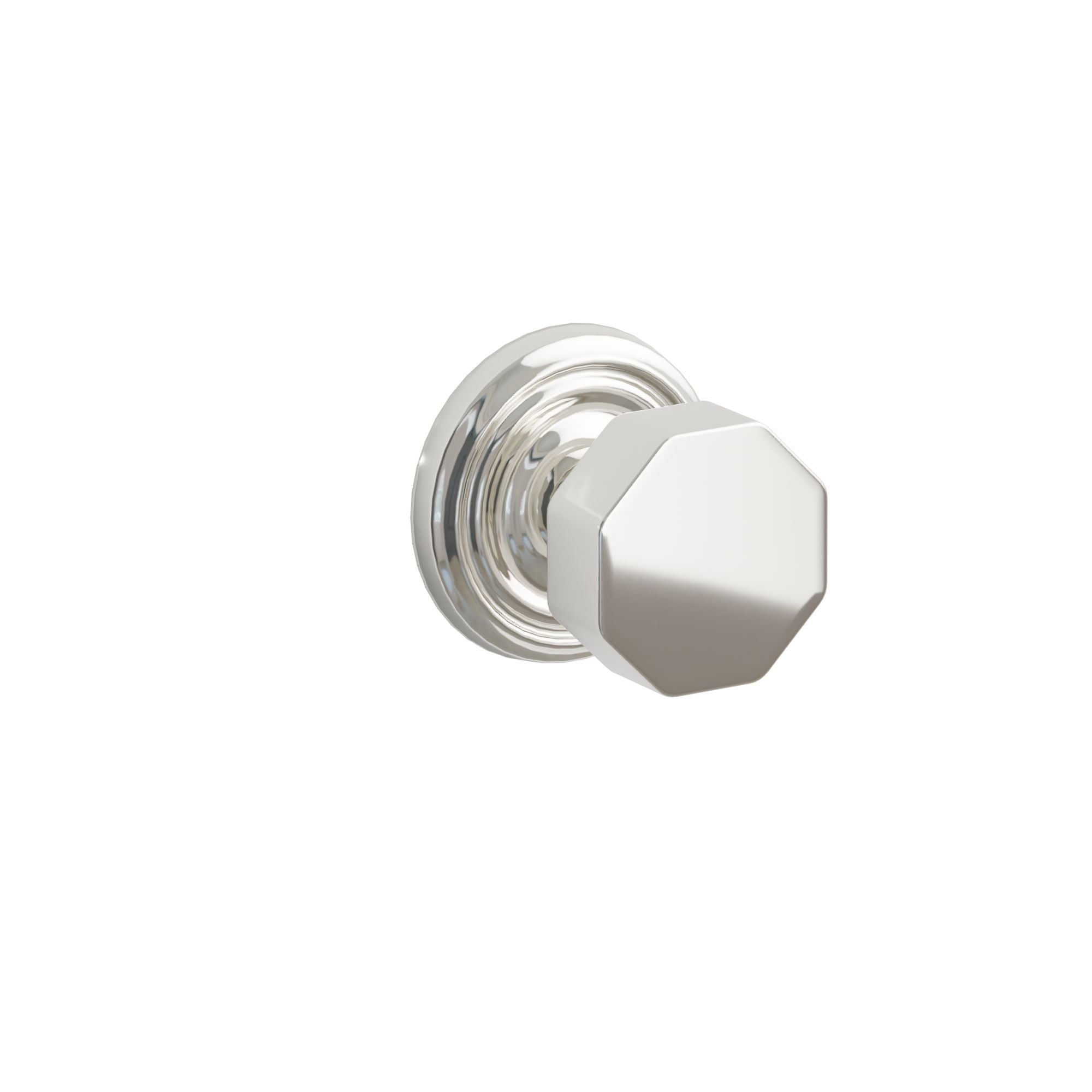 Emtek Octagon Knob Set with Regular Rosette