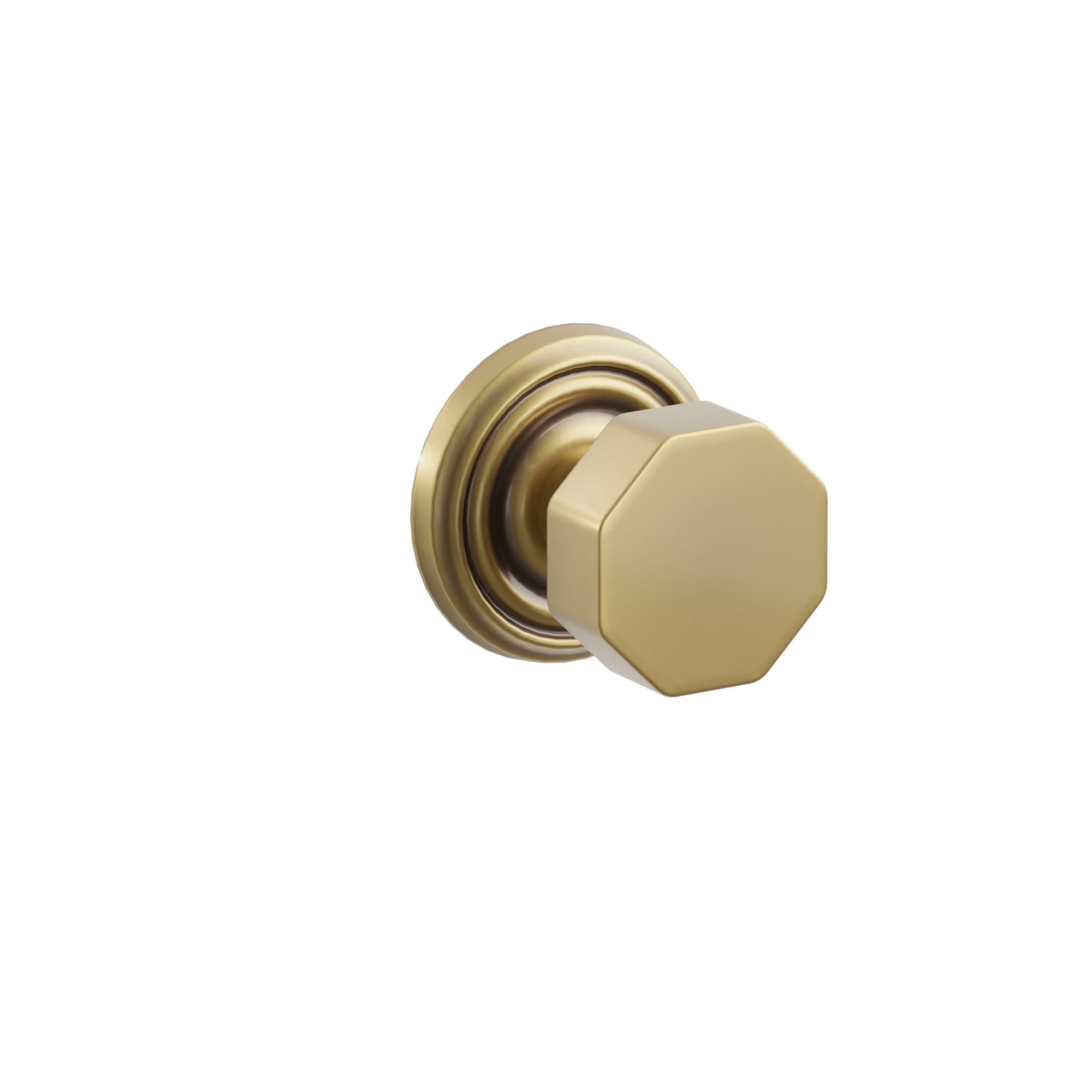 Emtek Concealed Fastener Octagon Knob Set With Regular Rosette