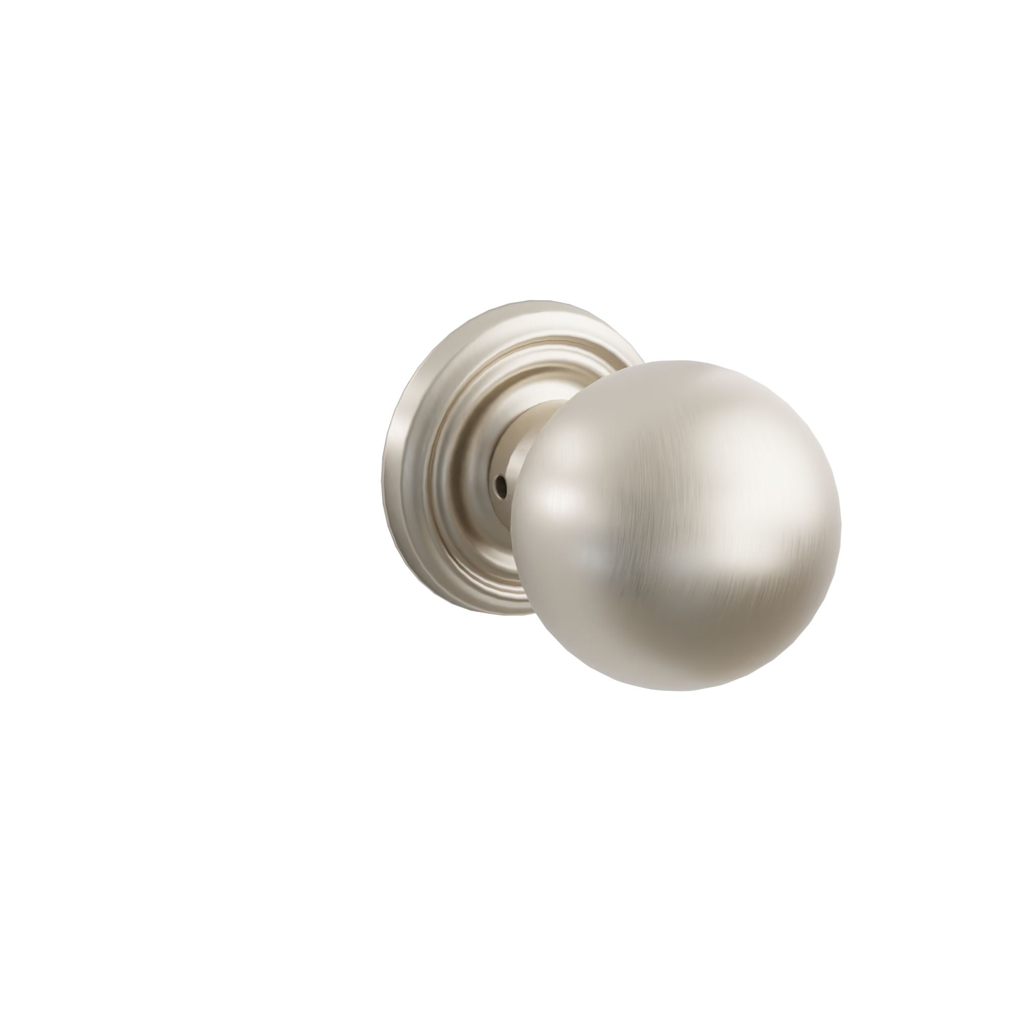 Emtek Concealed Fastener Orb Knob Set With Regular Rosette