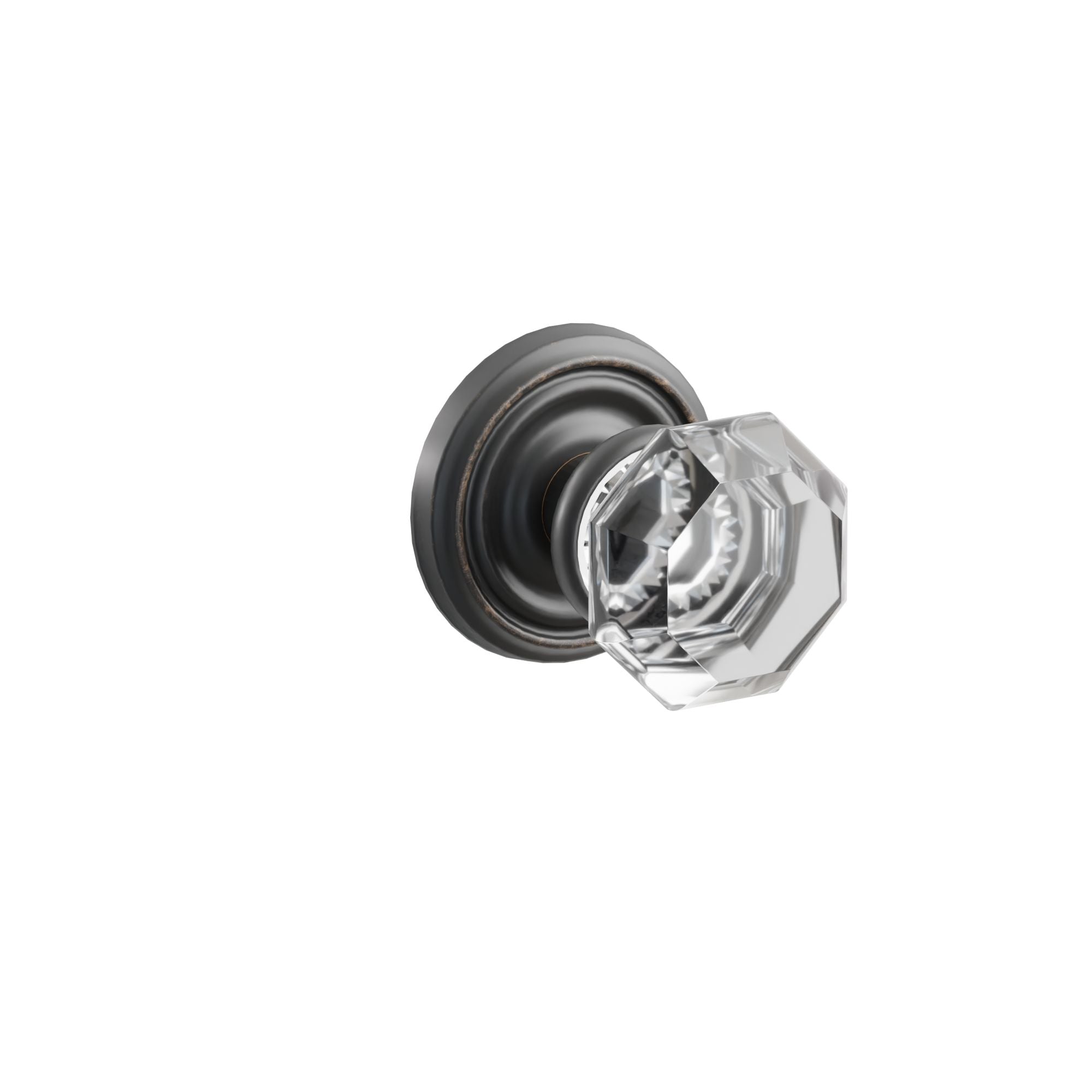 Emtek Concealed Fastener Old Town Knob Set with Regular Rosette