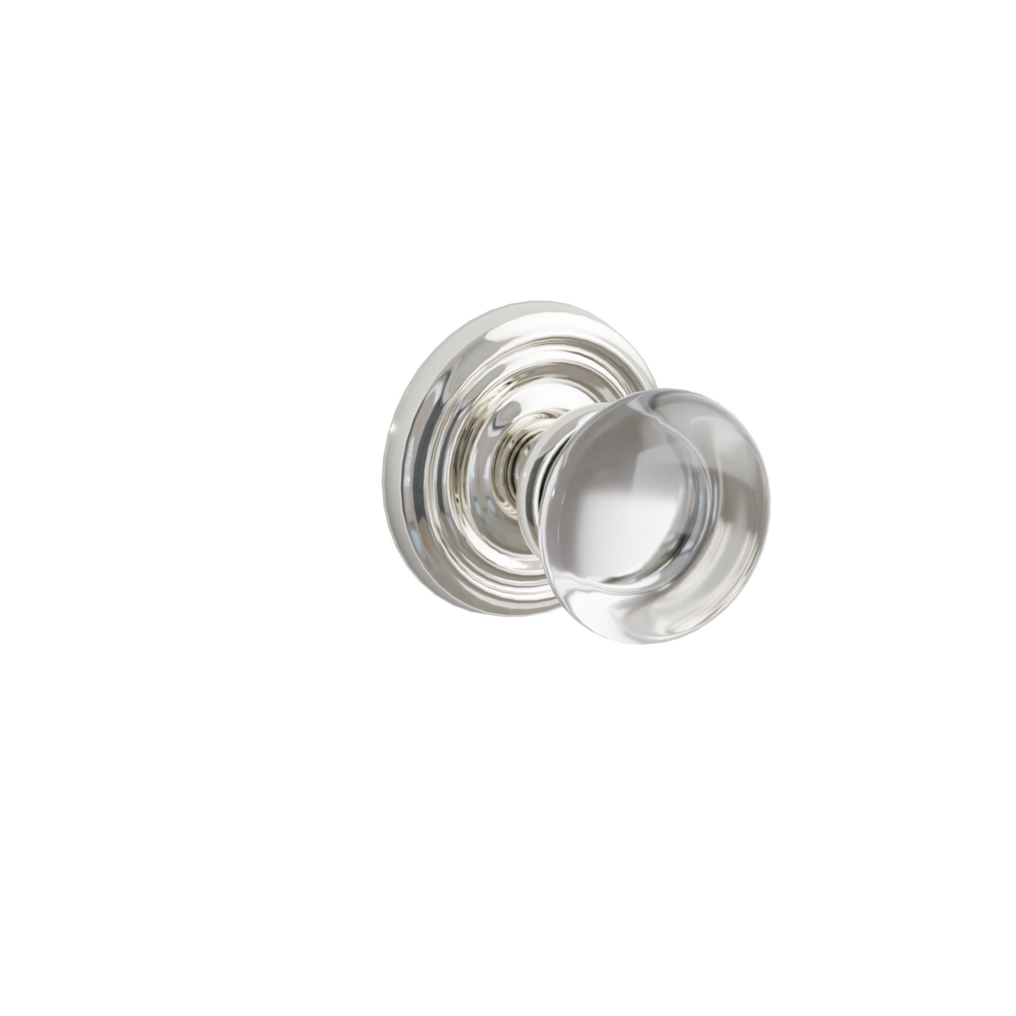 Emtek Concealed Fastener Providence Glass Knob Set with Regular Rosette