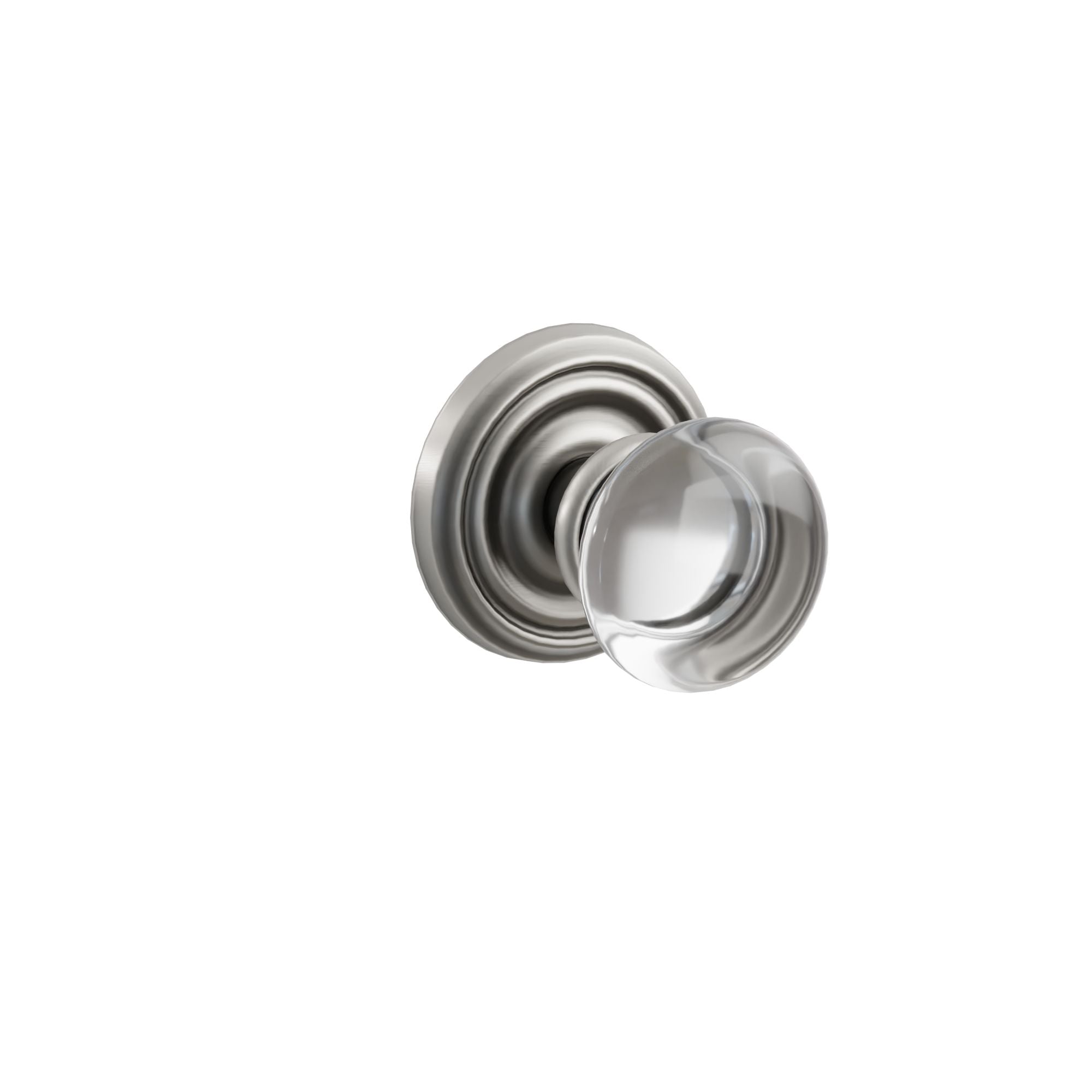 Emtek Concealed Fastener Providence Glass Knob Set with Regular Rosette