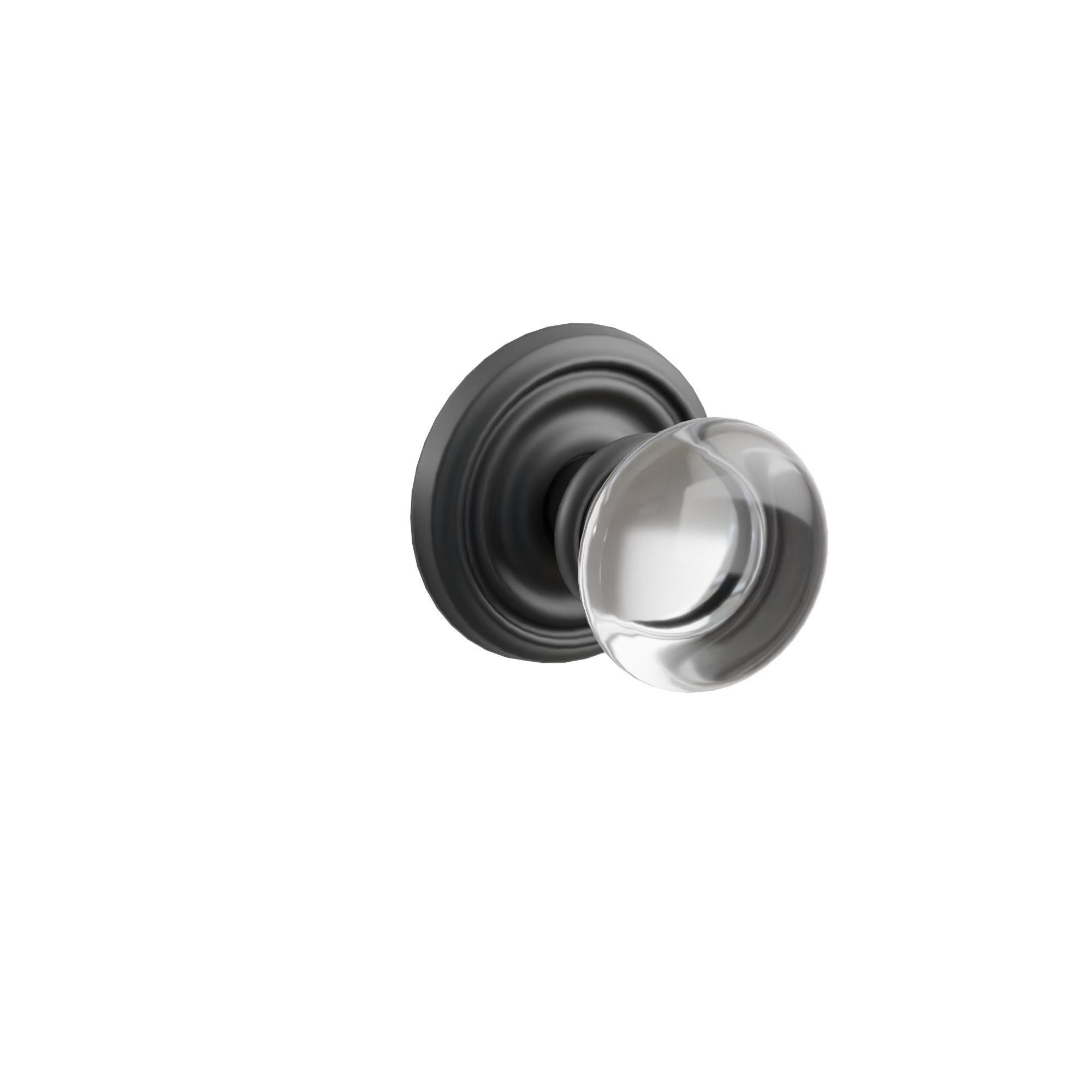 Emtek Concealed Fastener Providence Glass Knob Set with Regular Rosette