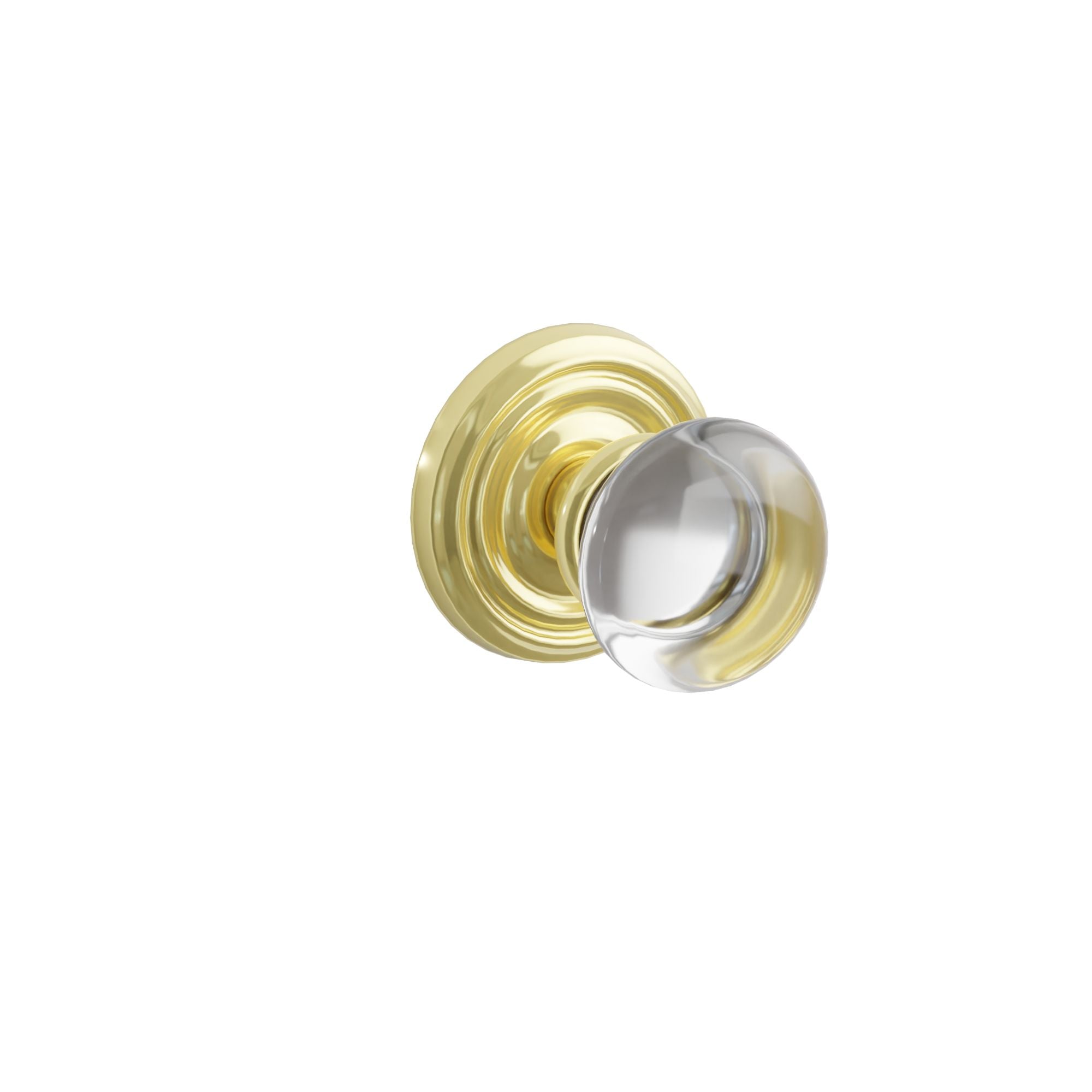 Emtek Concealed Fastener Providence Glass Knob Set with Regular Rosette