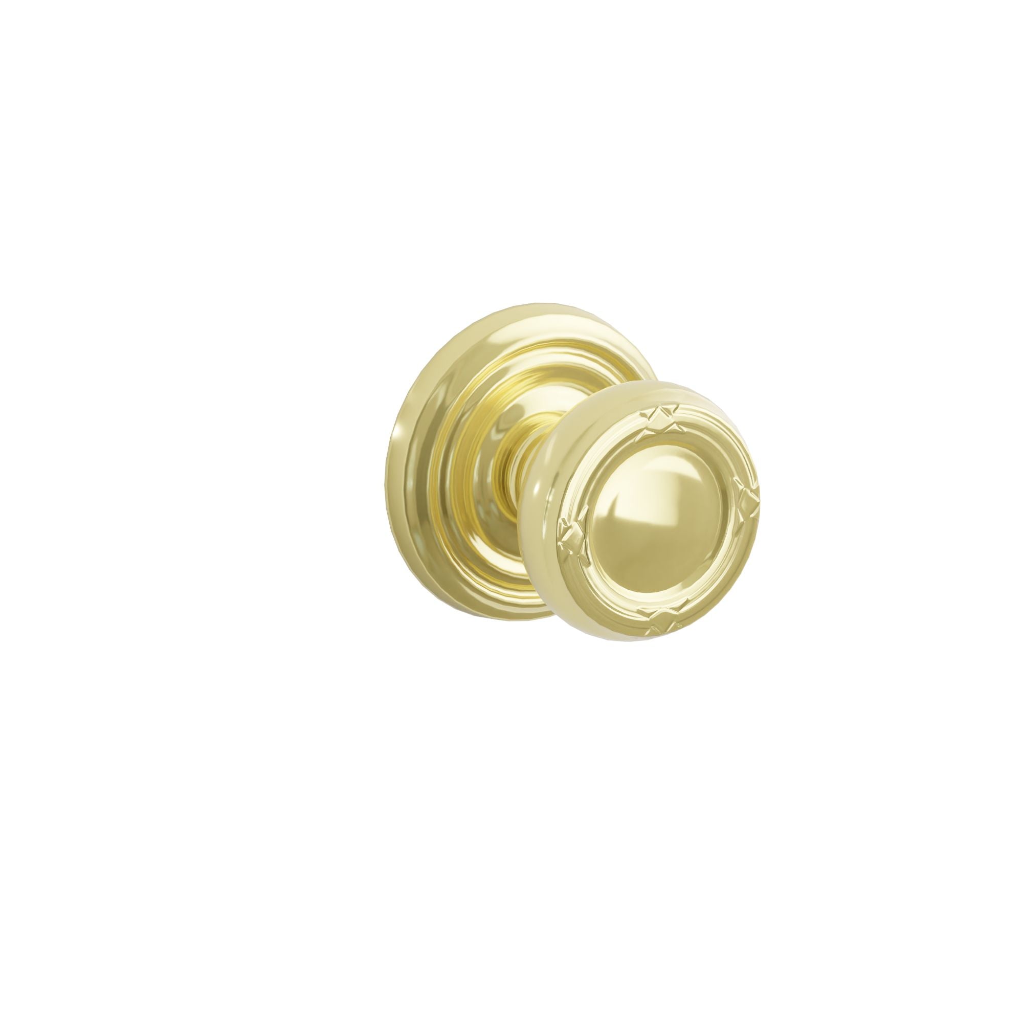 Emtek Concealed Fastener Ribbon & Reed Knob Set With Regular Rosette