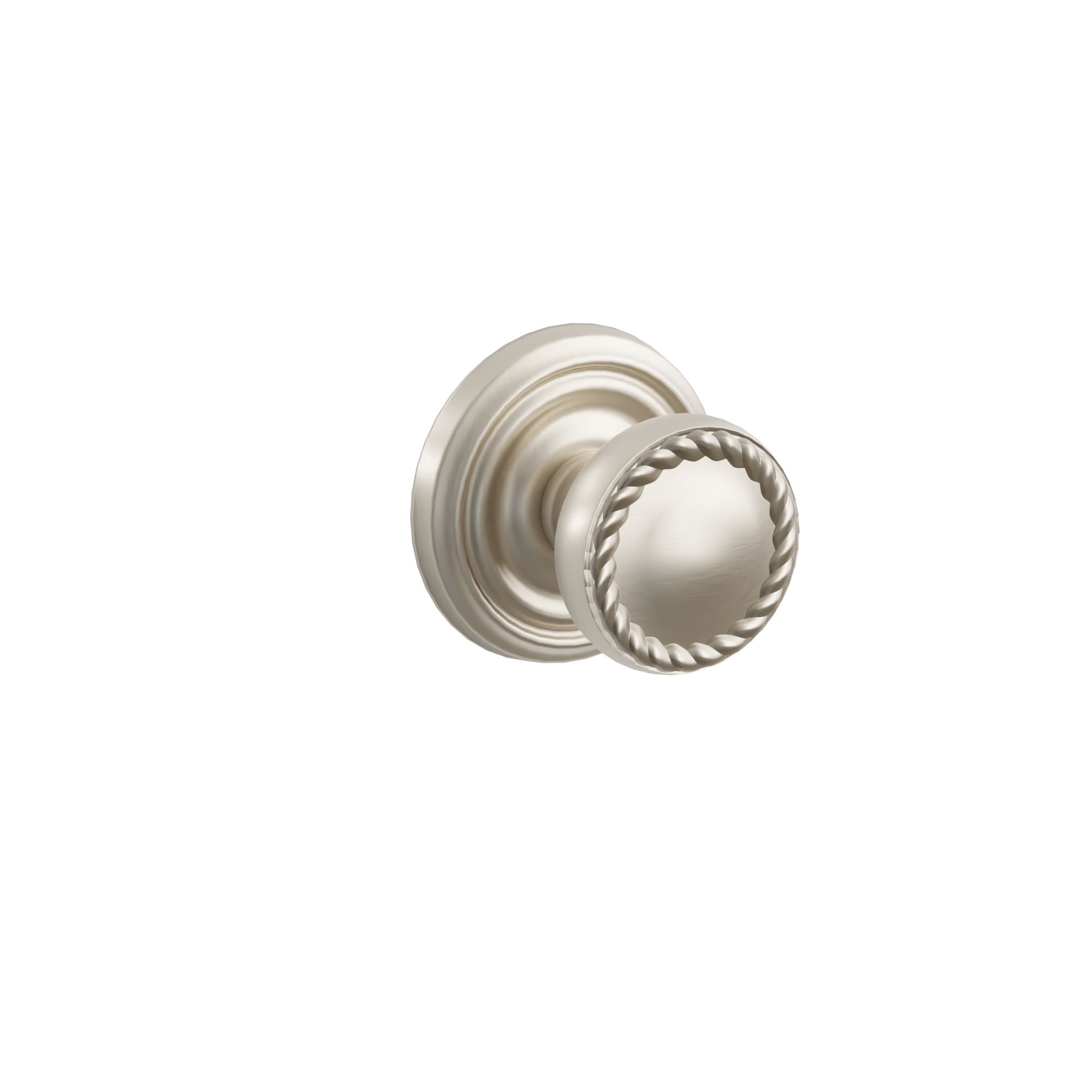 Emtek Concealed Fastener Rope Knob Set With Regular Rosette