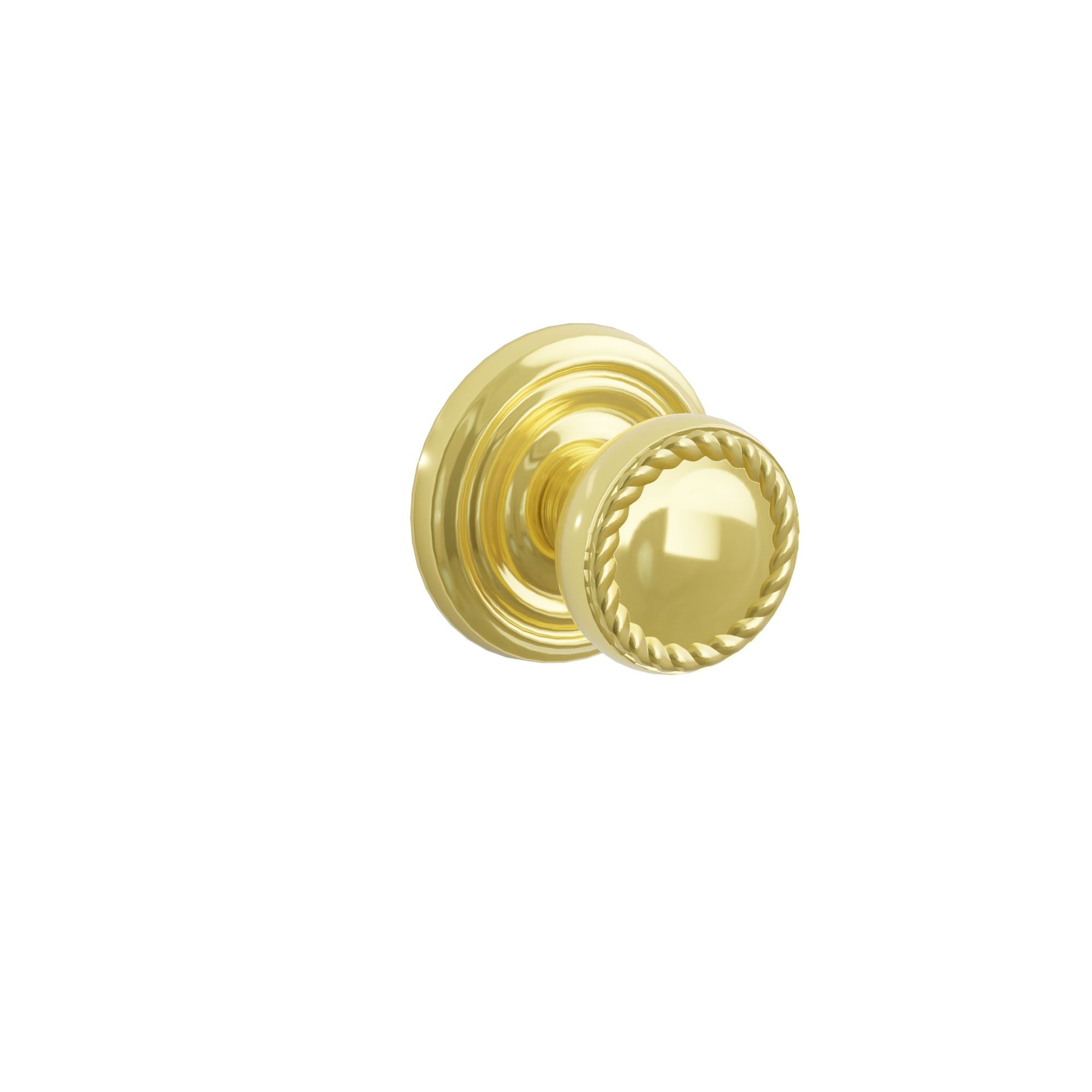 Emtek Concealed Fastener Rope Knob Set With Regular Rosette