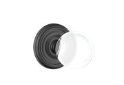 Emtek Bristol Glass Knob Set with Regular Rosette