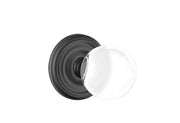 Emtek Concealed Fastener Bristol Glass Knob Set with Regular Rosette