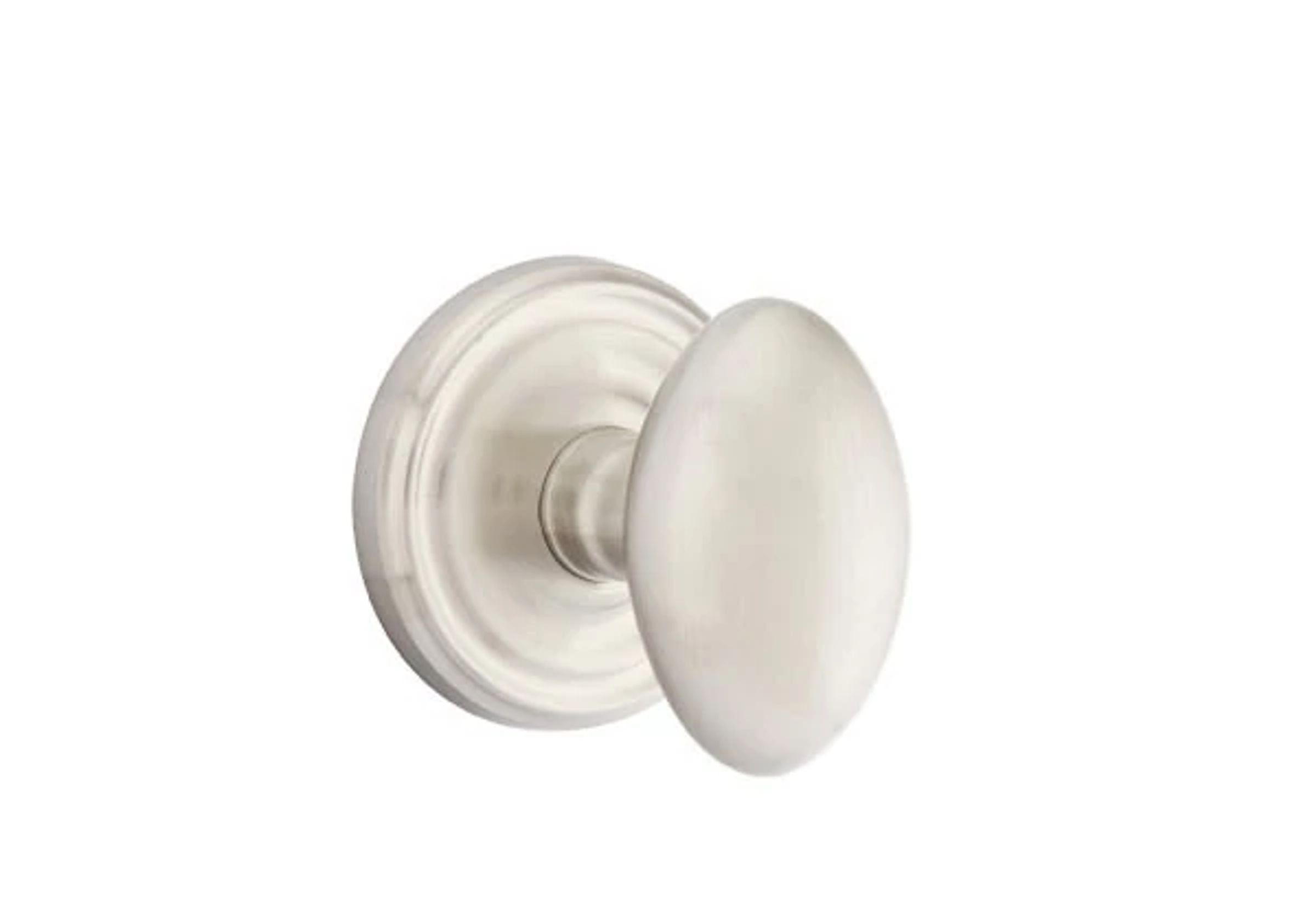 Emtek Concealed Fastener Egg Knob Set with Regular Rosette