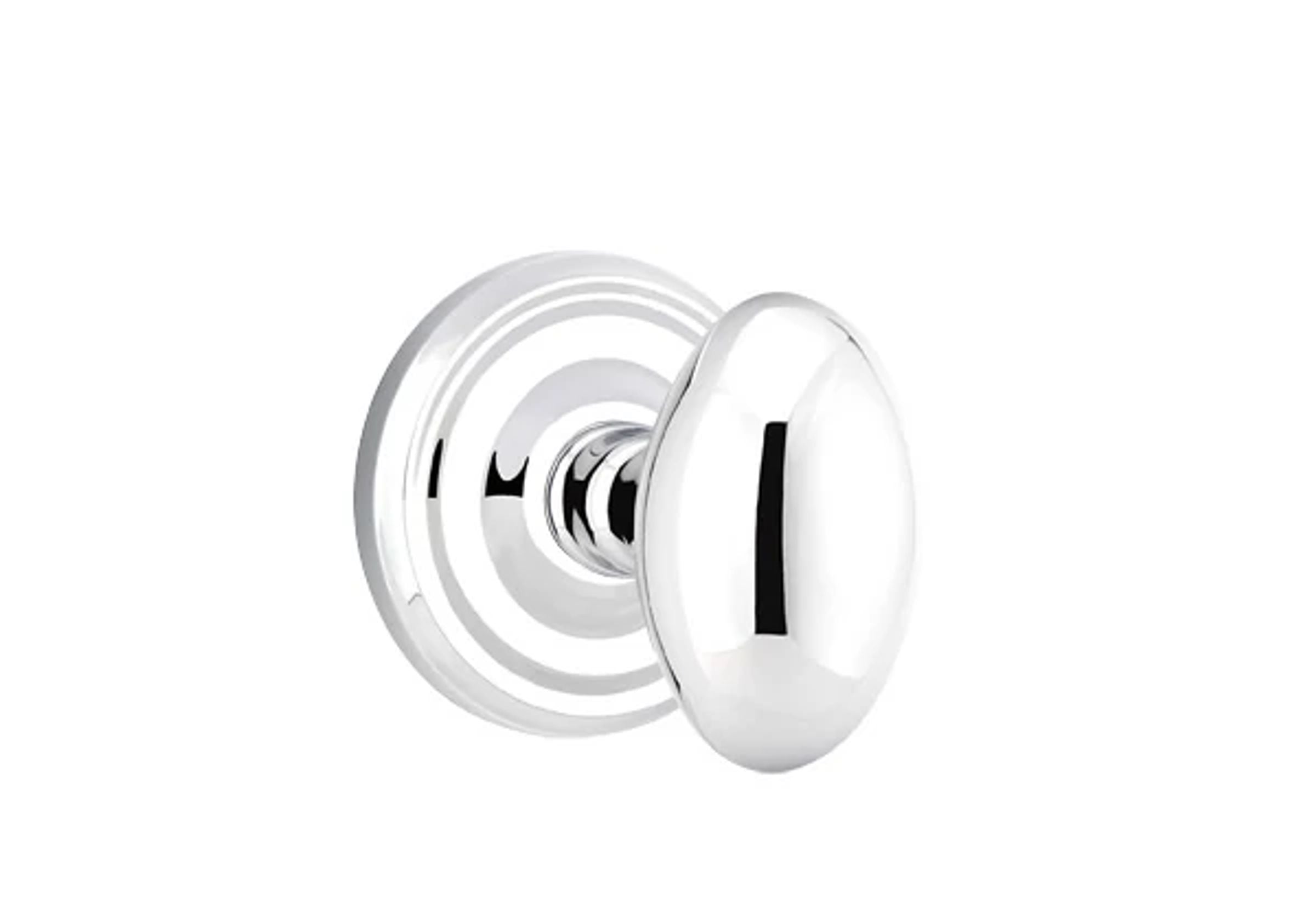 Emtek Concealed Fastener Egg Knob Set with Regular Rosette