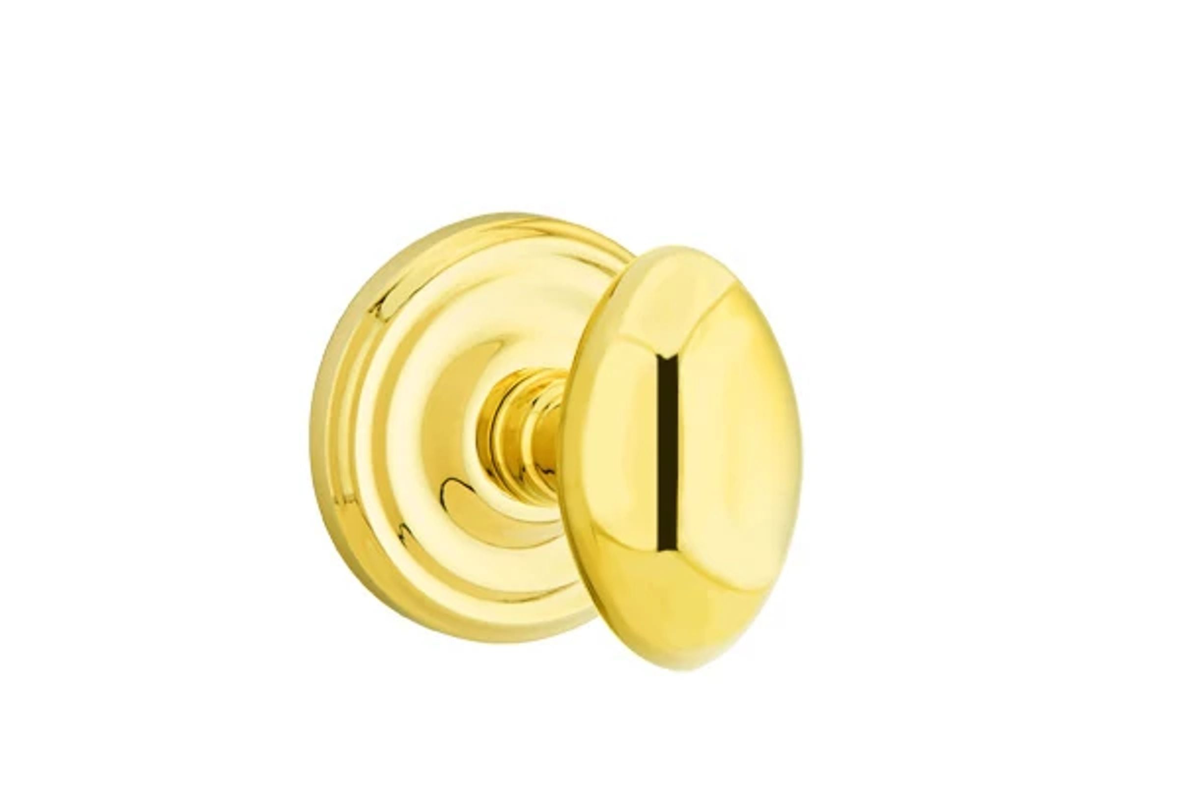 Emtek Concealed Fastener Egg Knob Set with Regular Rosette