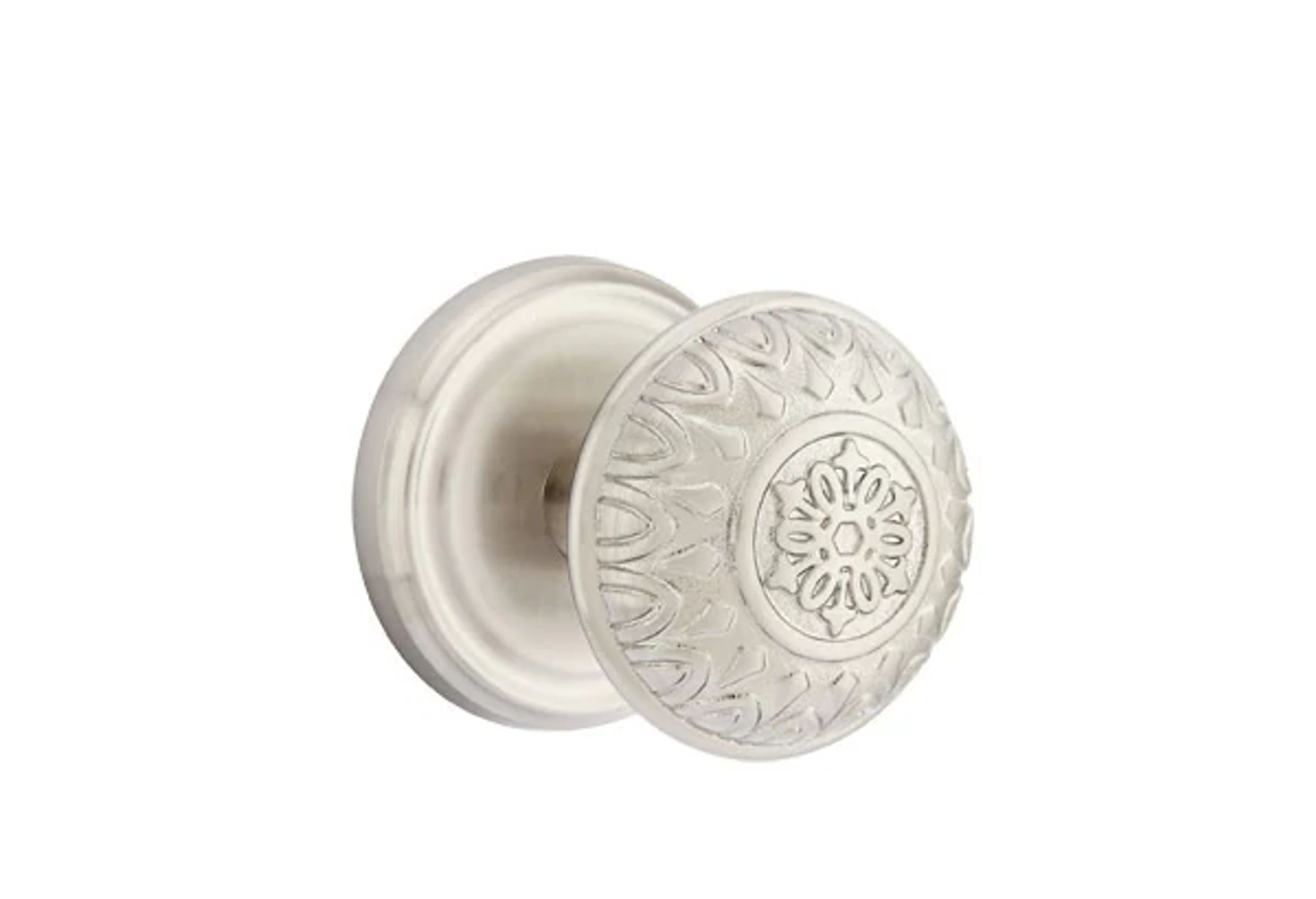 Emtek Concealed Fastener Lancaster Knob Set with Regular Rosette