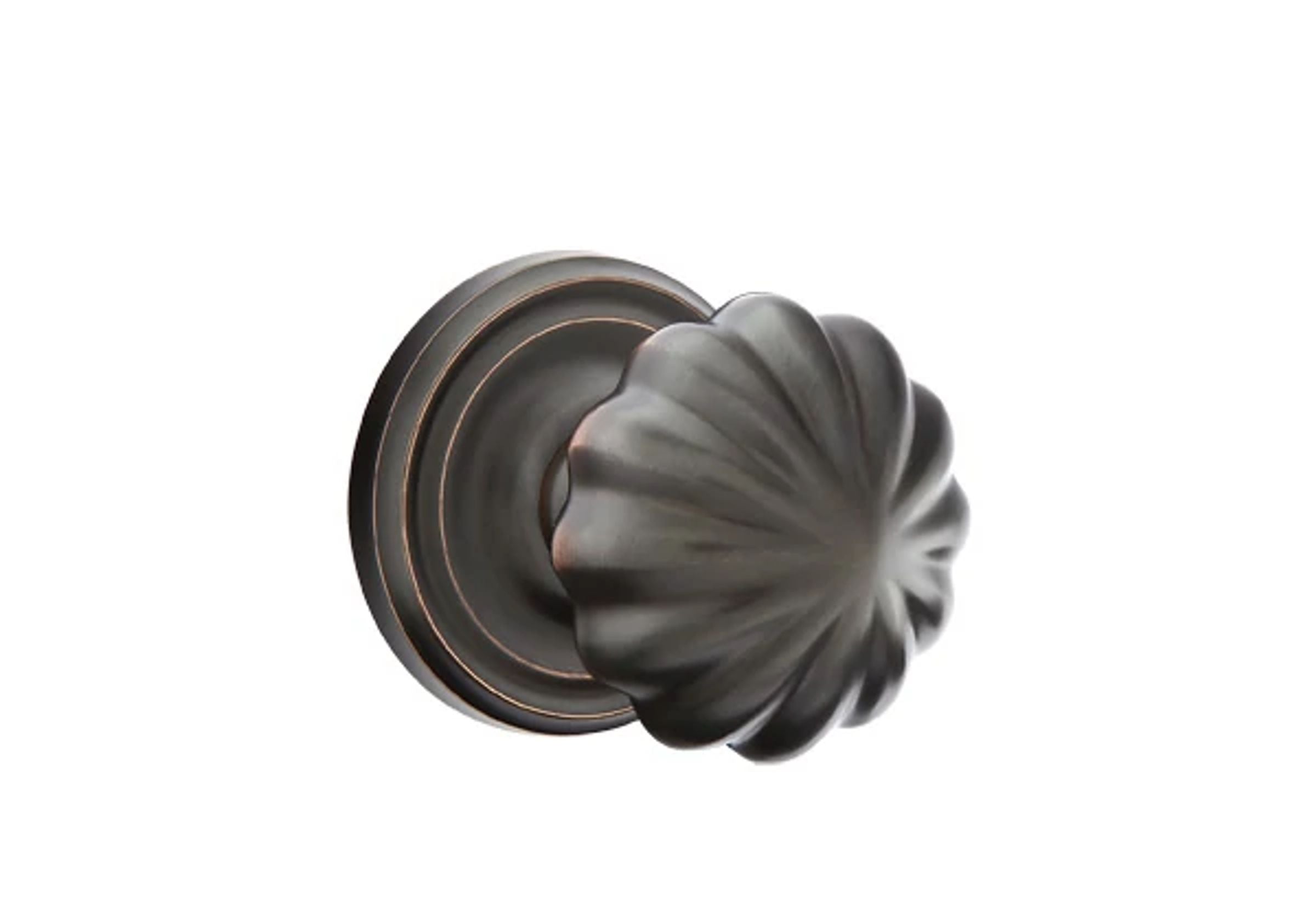 Emtek Concealed Fastener Melon Knob Set with Regular Rosette