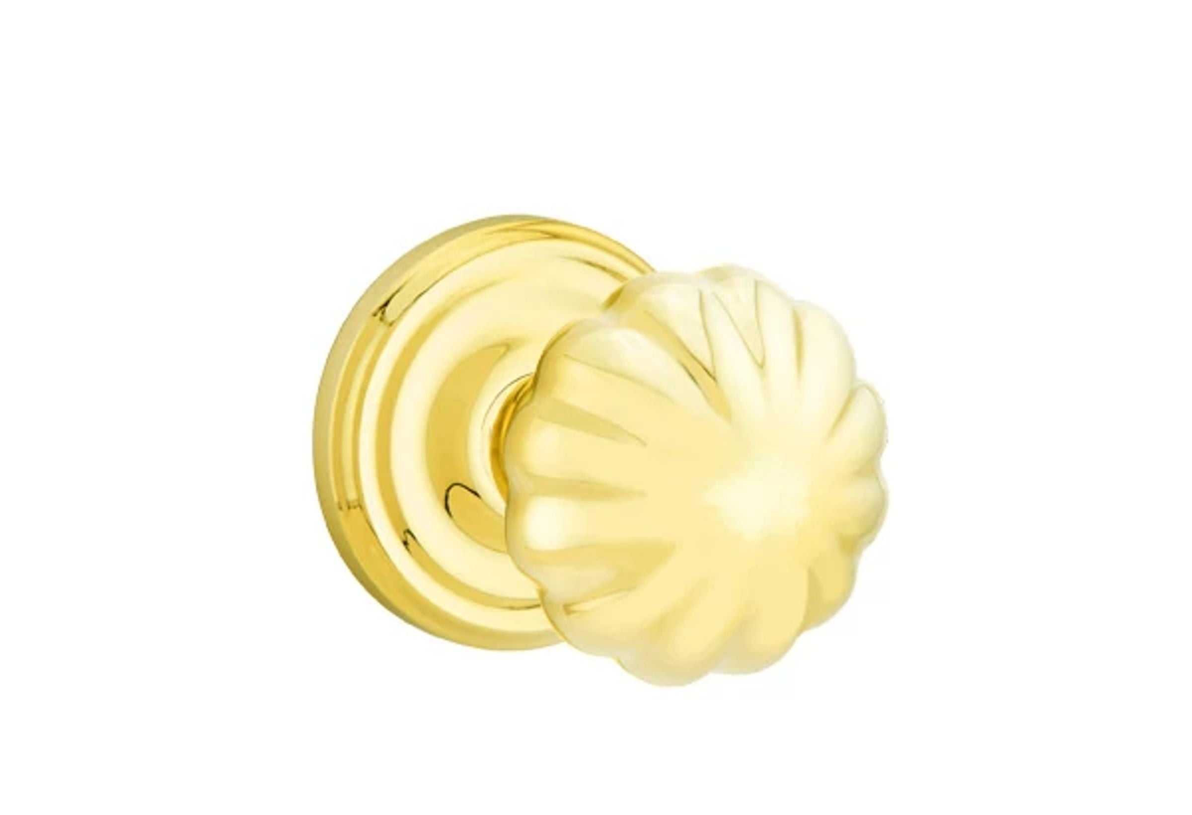 Emtek Melon Knob Set with Regular Rosette
