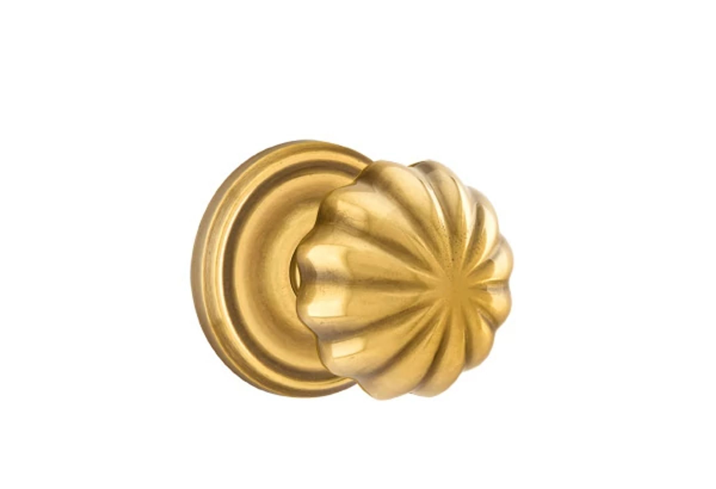 Emtek Concealed Fastener Melon Knob Set with Regular Rosette