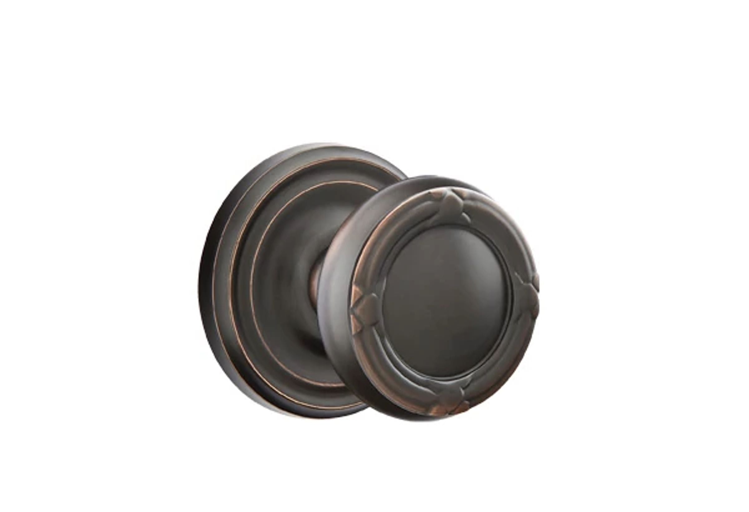 Emtek Ribbon & Reed Knob Set with Regular Rosette