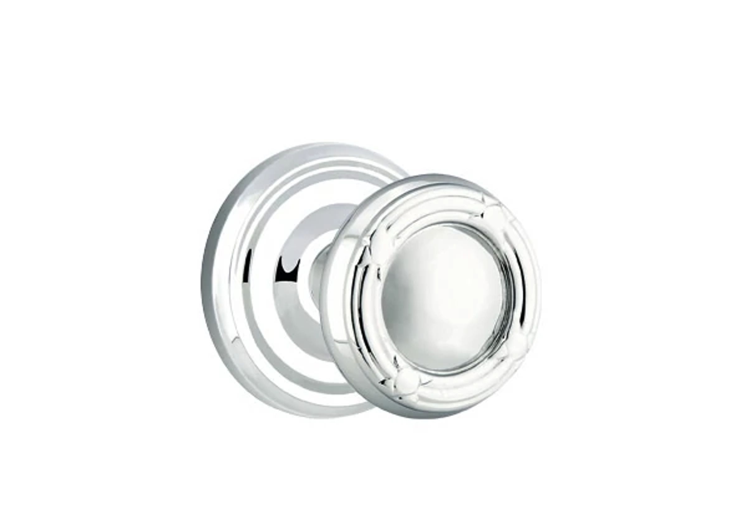 Emtek Ribbon & Reed Knob Set with Regular Rosette