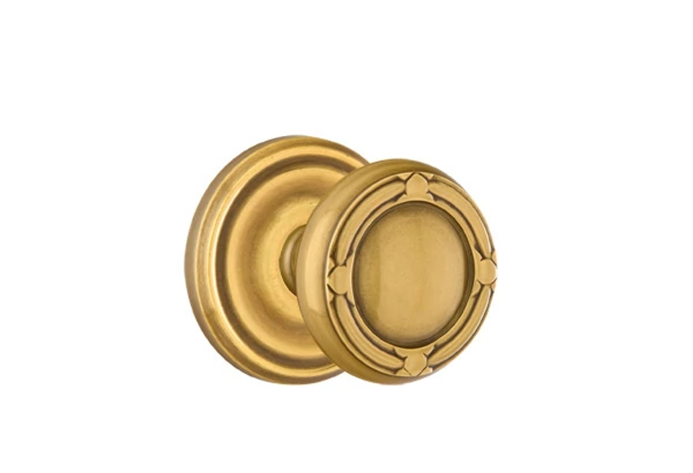 Emtek Ribbon & Reed Knob Set with Regular Rosette