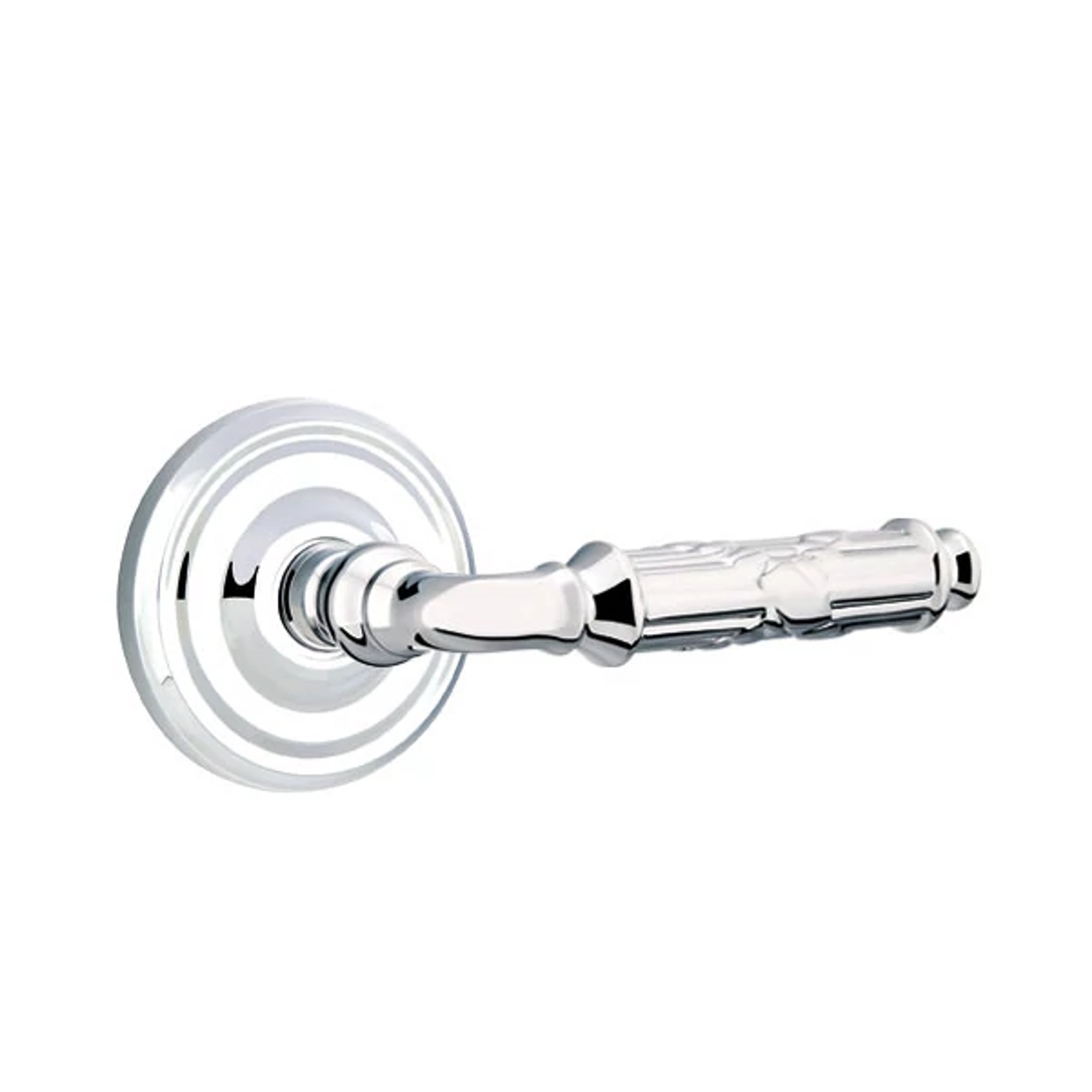 Emtek Concealed Fastener Ribbon & Reed Lever Set with Regular Rosette