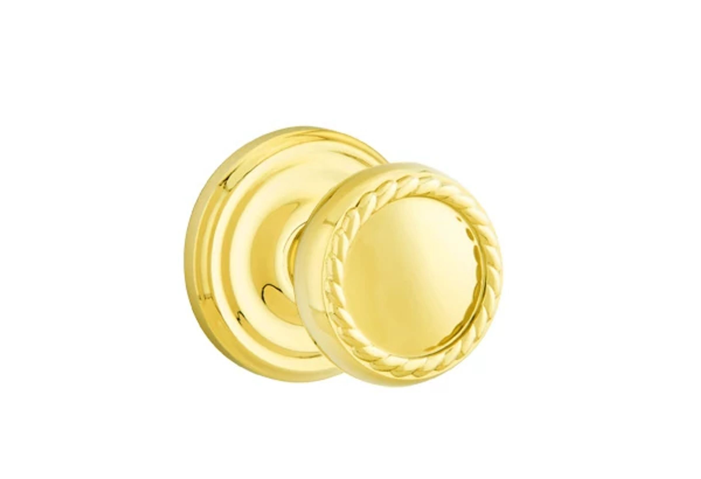 Emtek Concealed Fastener Rope Knob Set with Regular Rosette