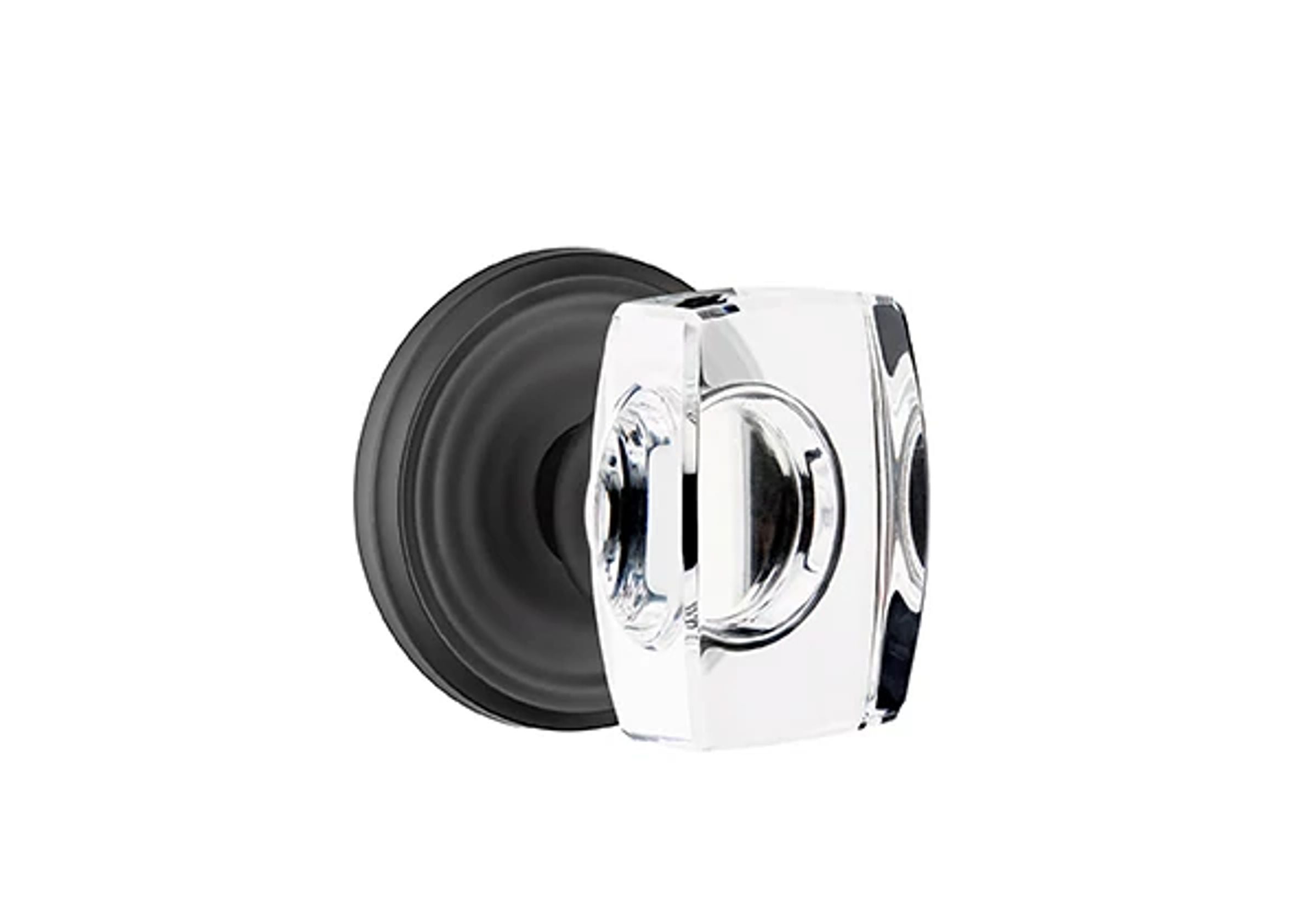 Emtek Windsor Glass Knob Set with Regular Rosette