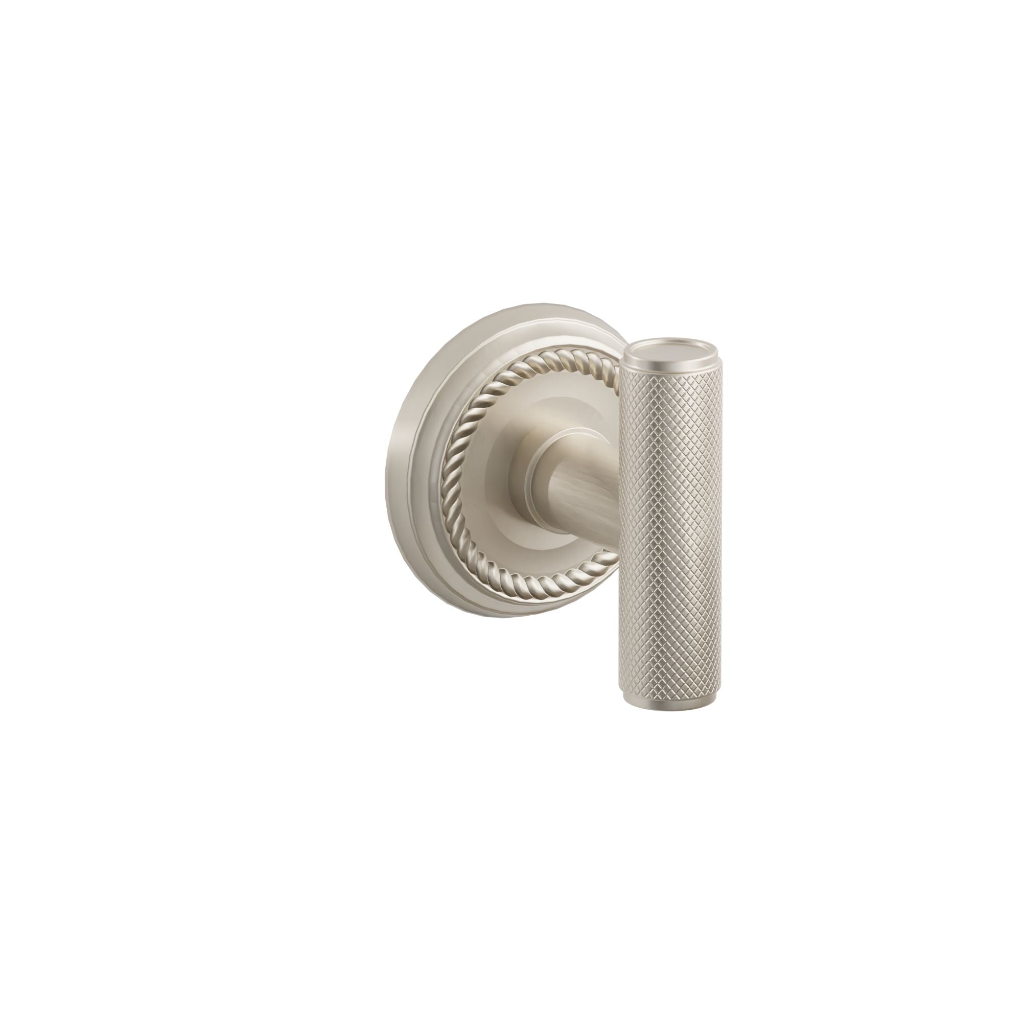 Emtek Concealed Fastener Ace Knurled Knob Set With Rope Rosette