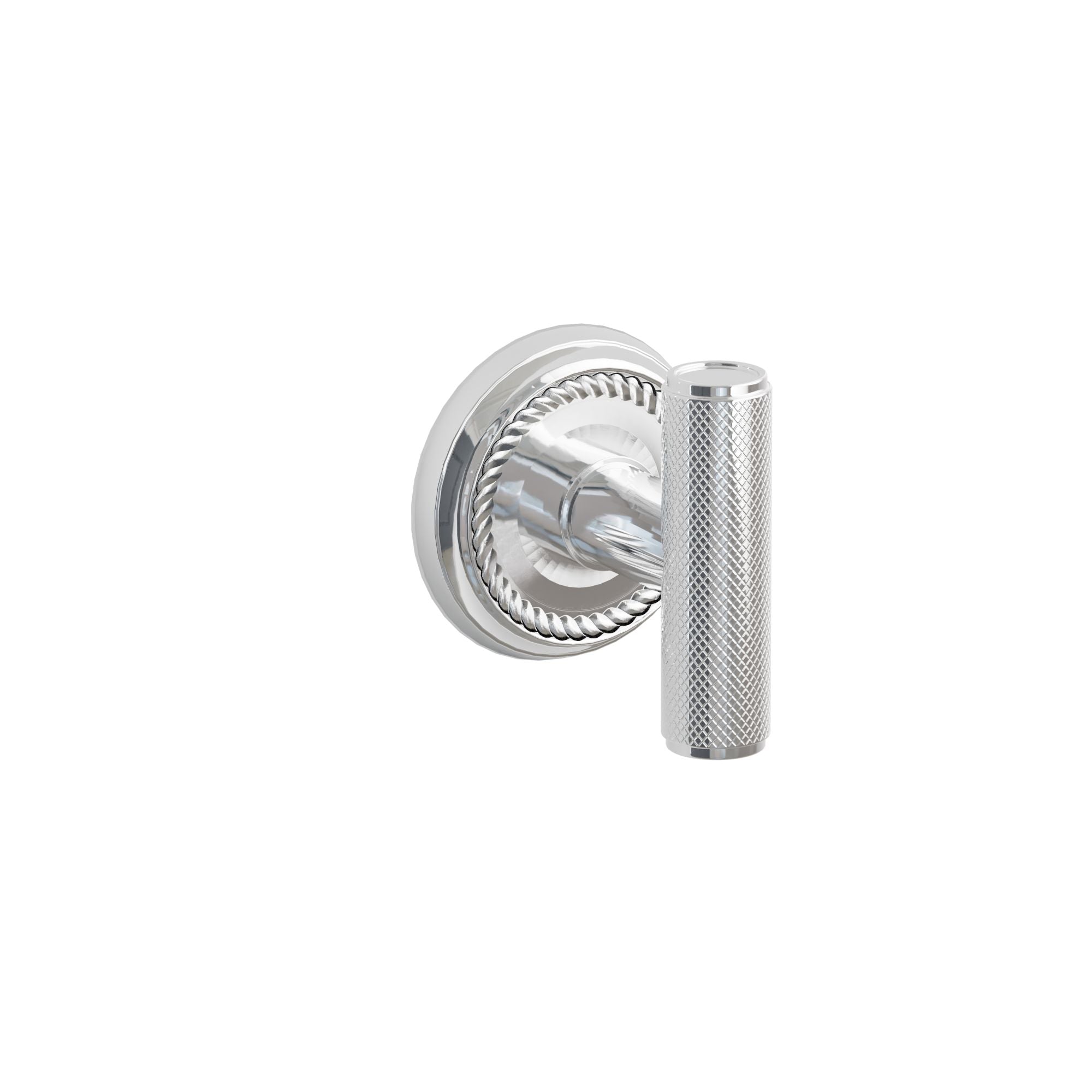 Emtek Concealed Fastener Ace Knurled Knob Set With Rope Rosette