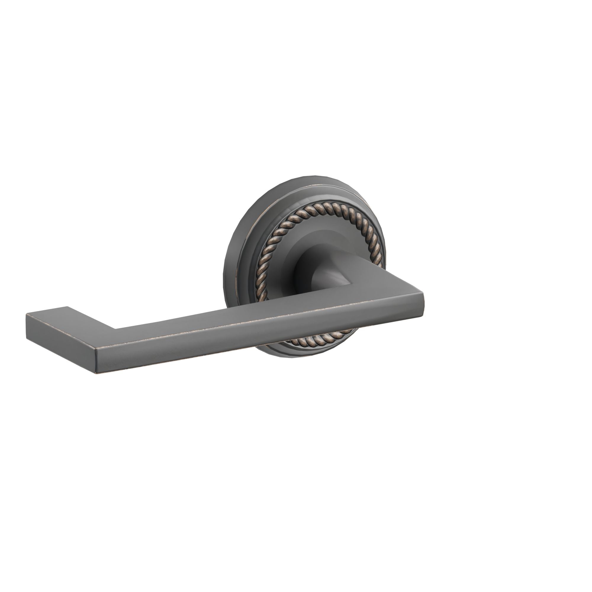 Emtek Concealed Fastener Argos Lever Set With Rope Rosette