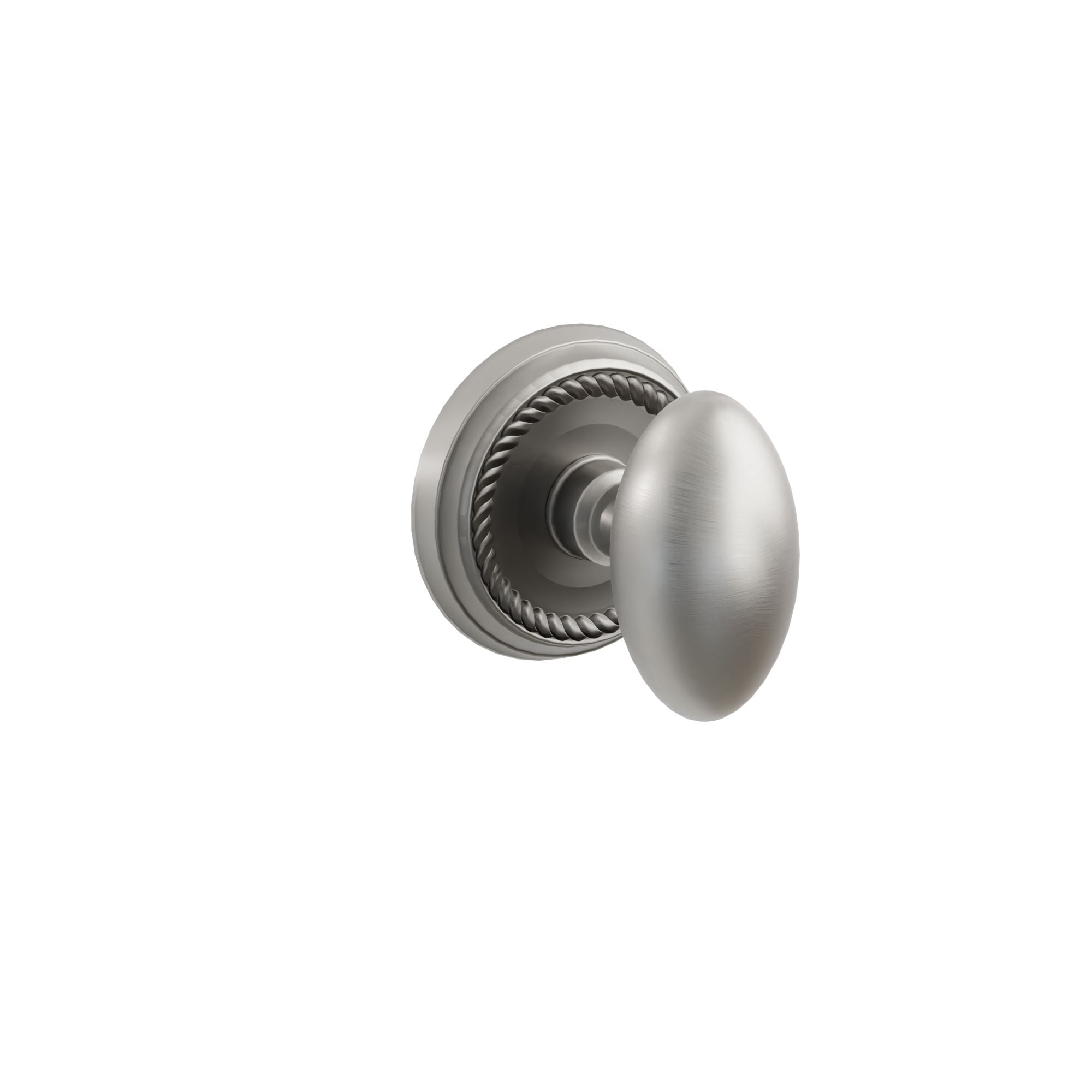 Emtek Concealed Fastener Egg Knob Set with Rope Rosette