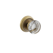 Emtek Concealed Fastener Georgetown Glass Knob Set With Rope Rosette