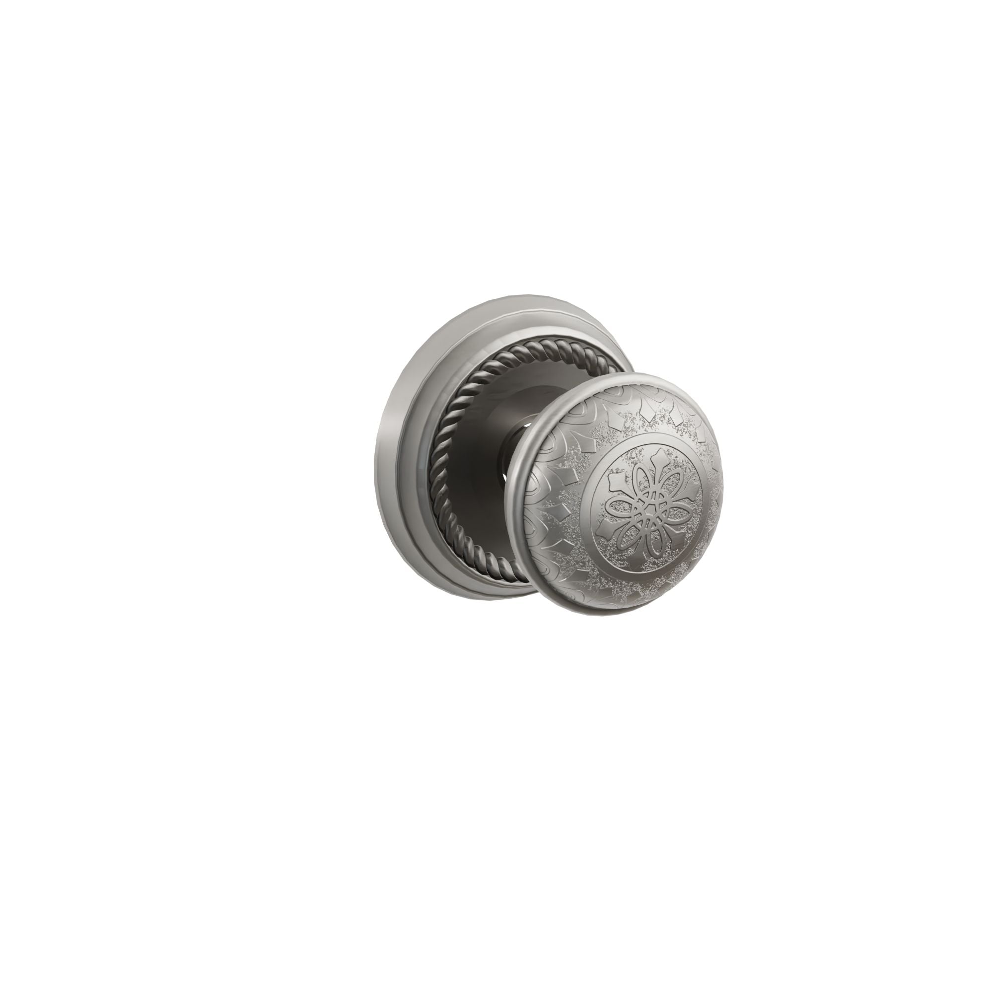 Emtek Concealed Fastener Lancaster Knob Set With Rope Rosette