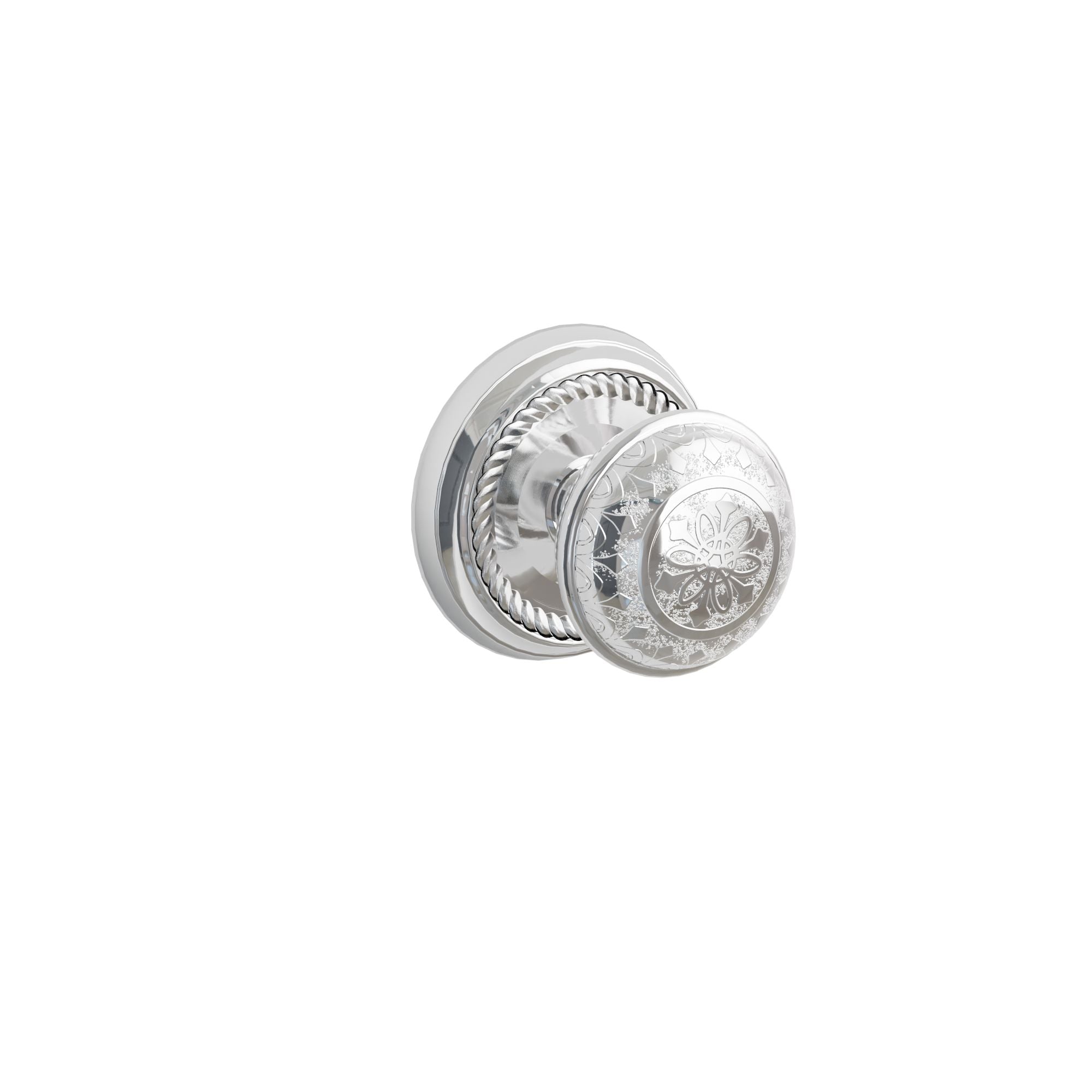 Emtek Concealed Fastener Lancaster Knob Set With Rope Rosette