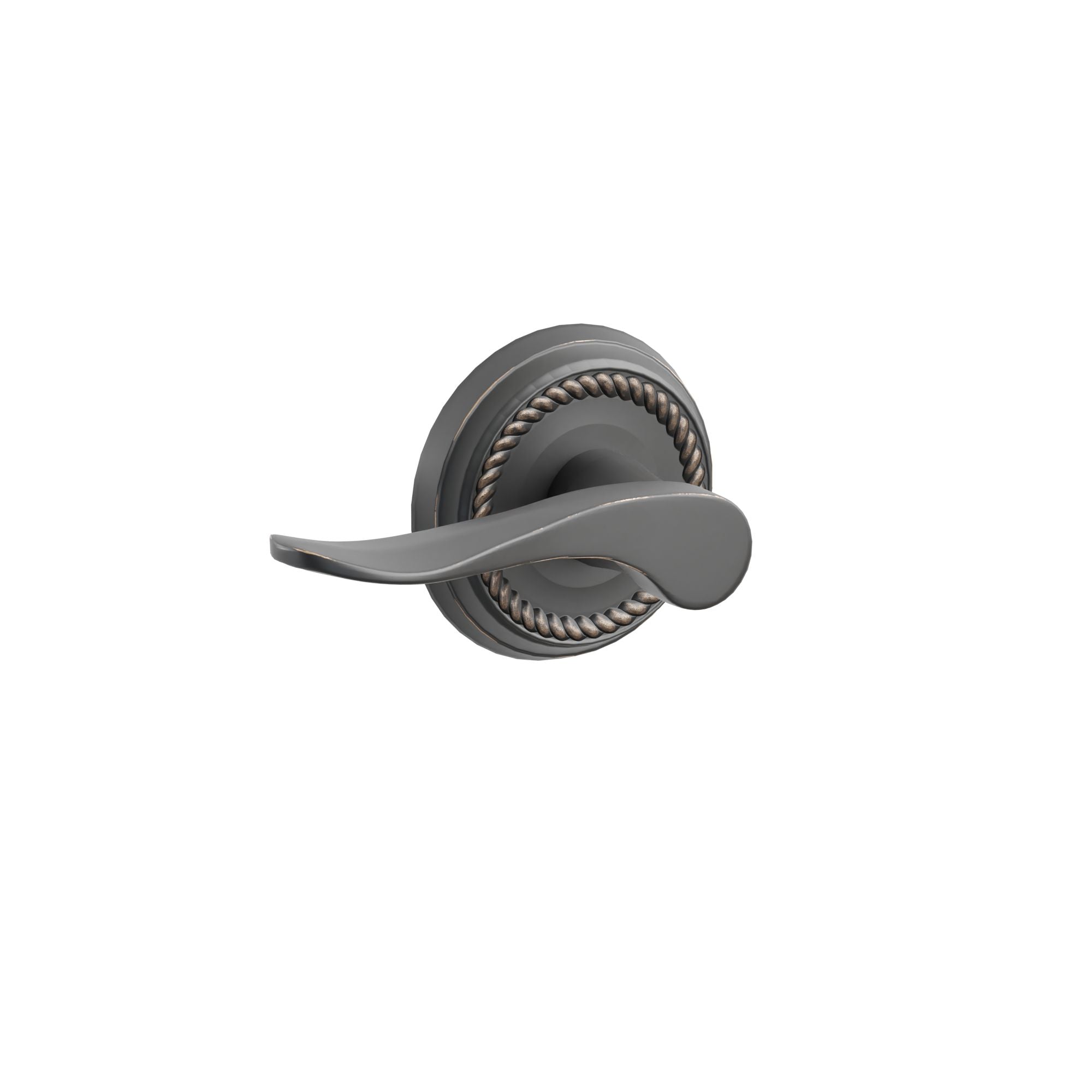 Emtek Concealed Fastener Luzern Lever Set With Rope Rosette