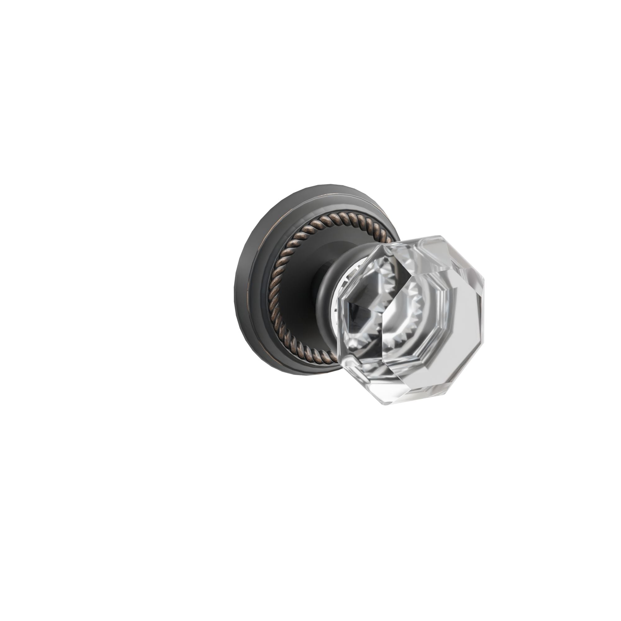 Emtek Concealed Fastener Old Town Knob Set with Rope Rosette
