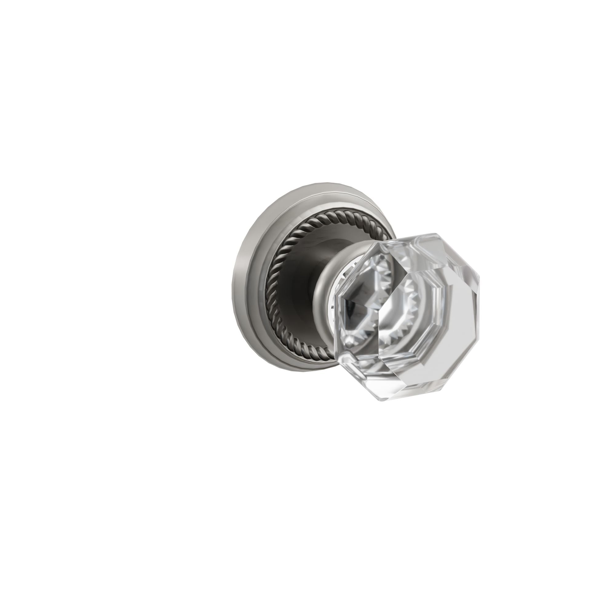 Emtek Concealed Fastener Old Town Knob Set with Rope Rosette